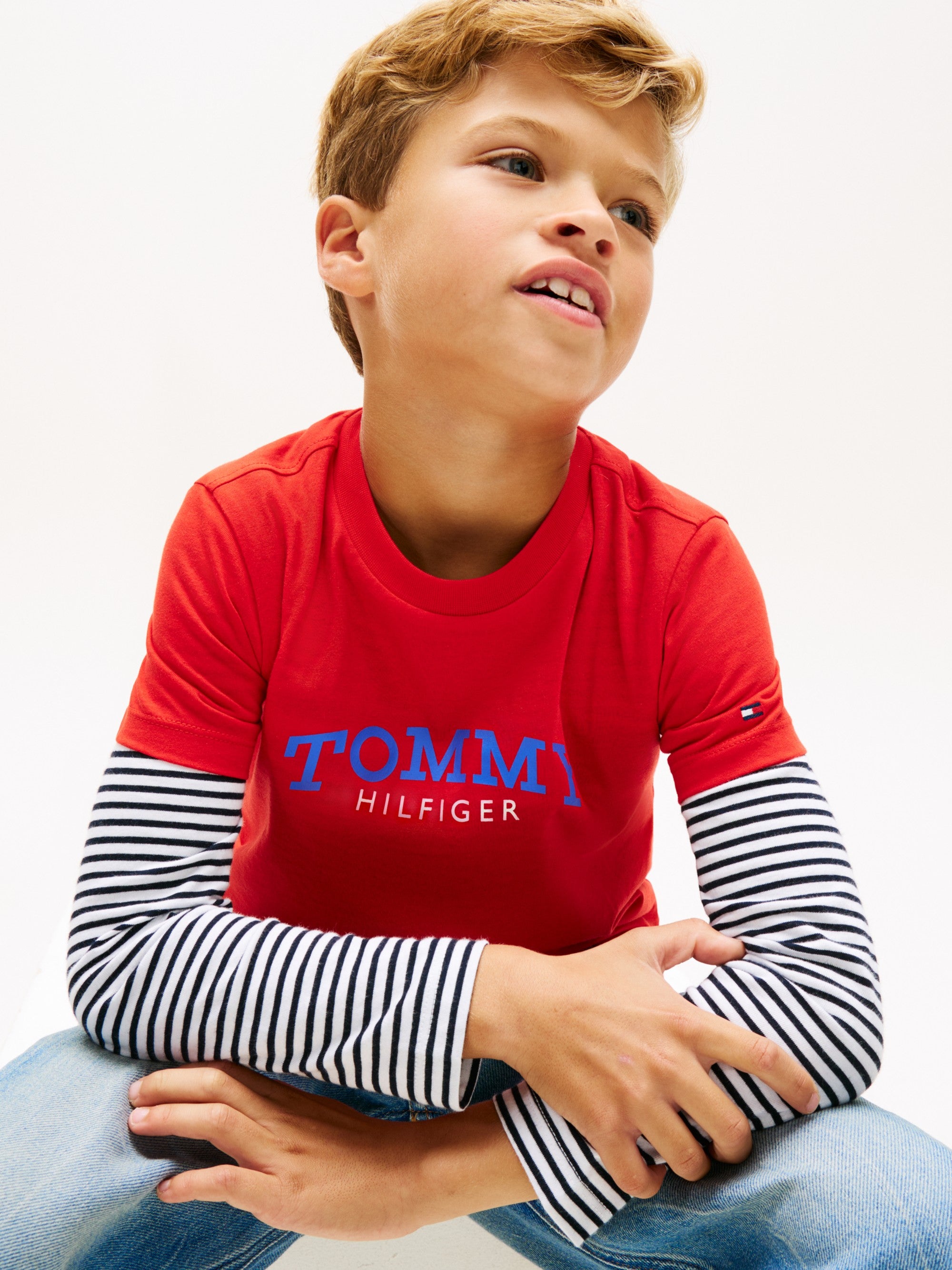 Tommy Hilfiger T-Shirt Logo Rosso