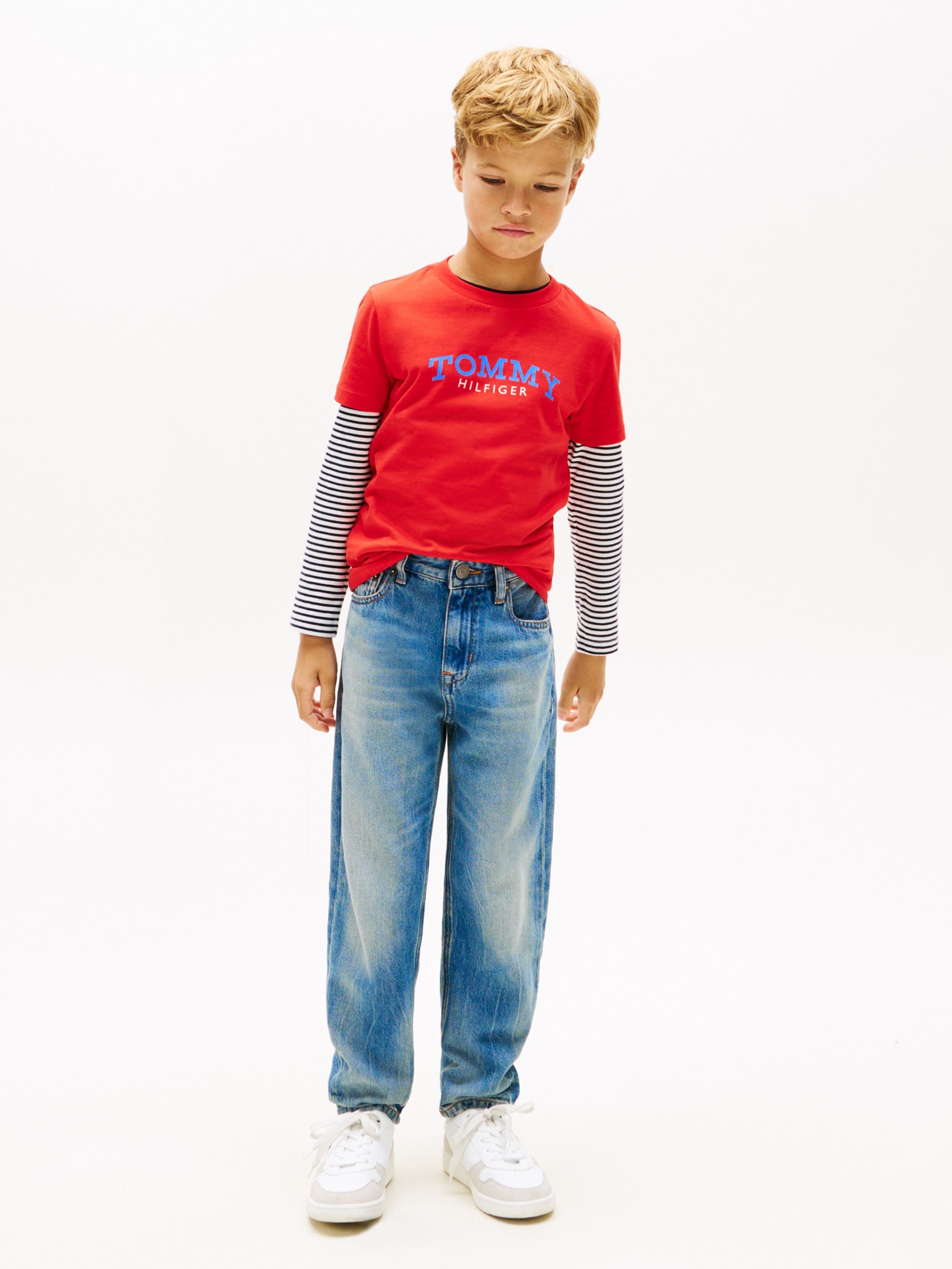 Tommy Hilfiger T-Shirt Logo Rosso