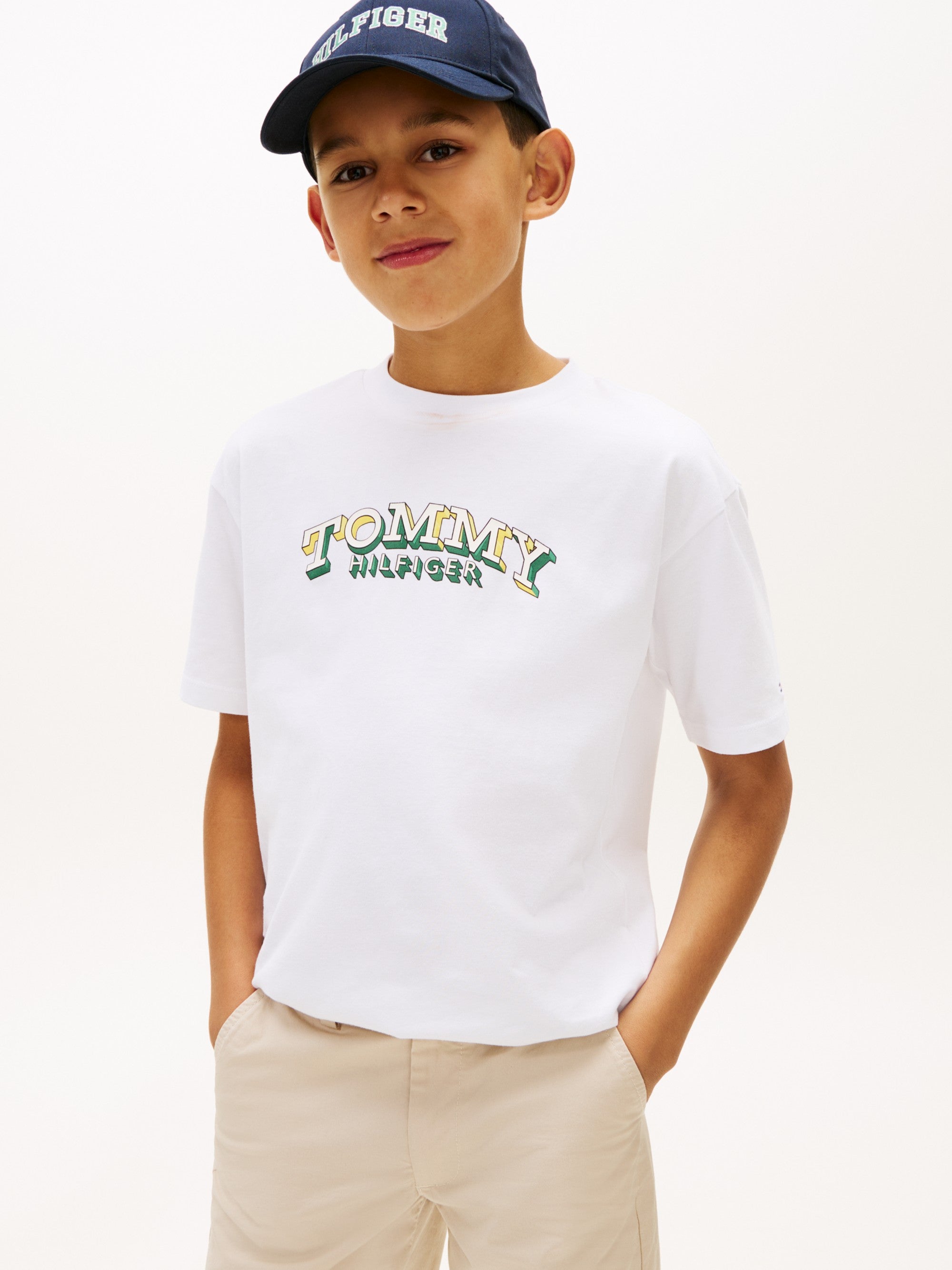 Tommy Hilfiger T-Shirt Logo Bianco