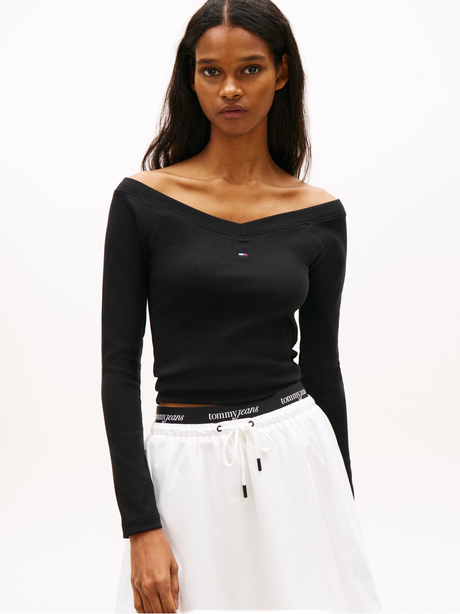 Tommy Hilfiger Maglia a Manica Lunga Nero