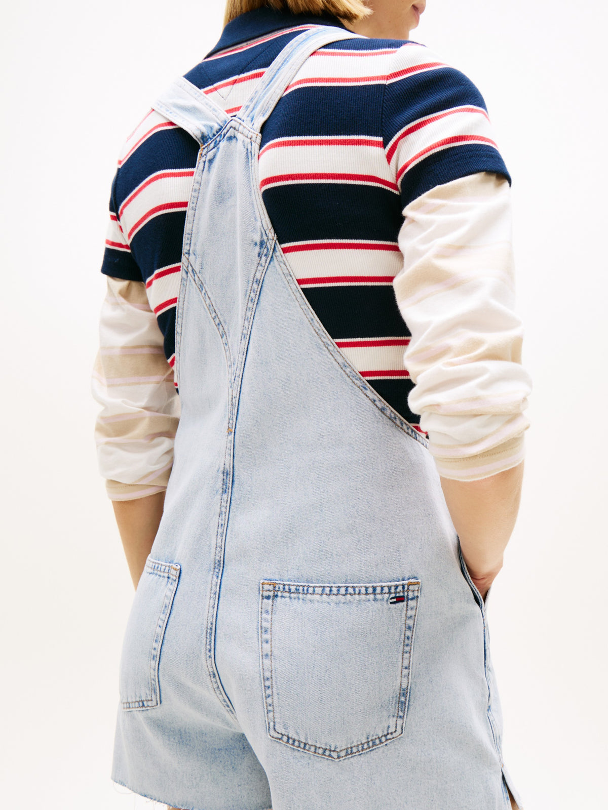 Tommy Hilfiger Salopette Dungaree in Denim Blu