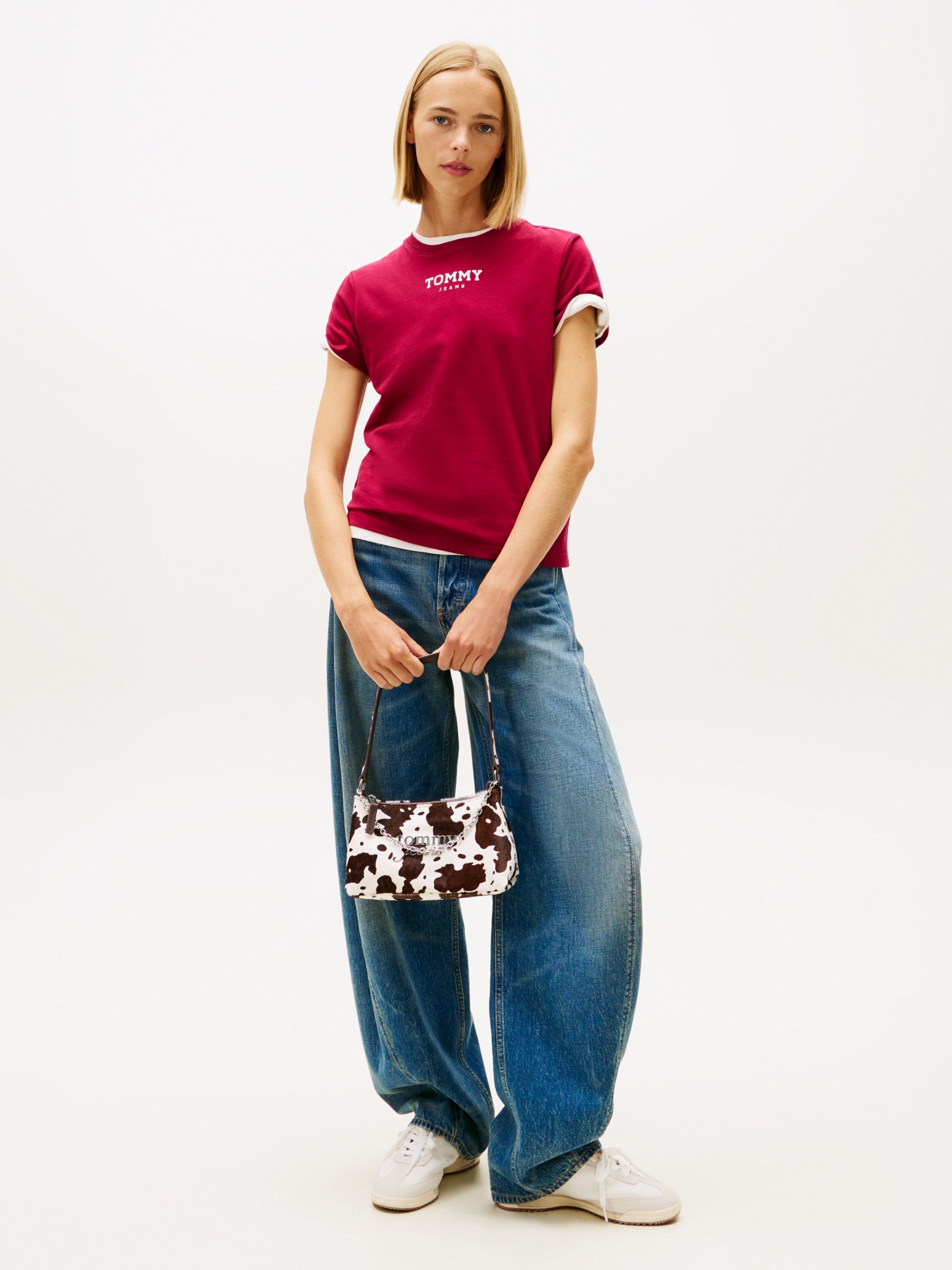 Tommy Hilfiger T-Shirt Essential Logo Rosa