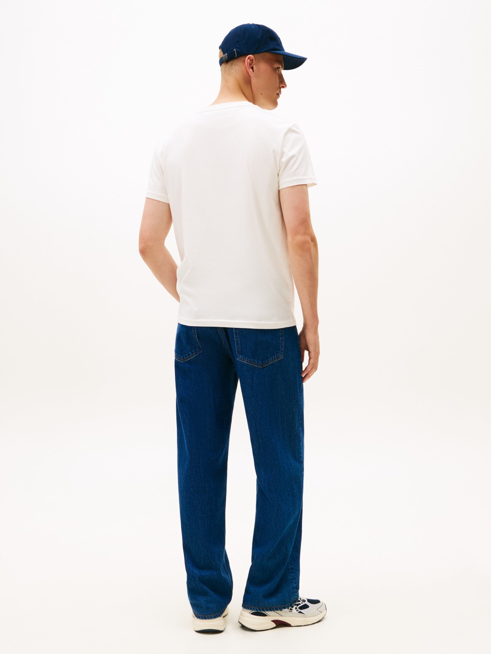 Tommy Hilfiger T-Shirt Flag Badge Bianco