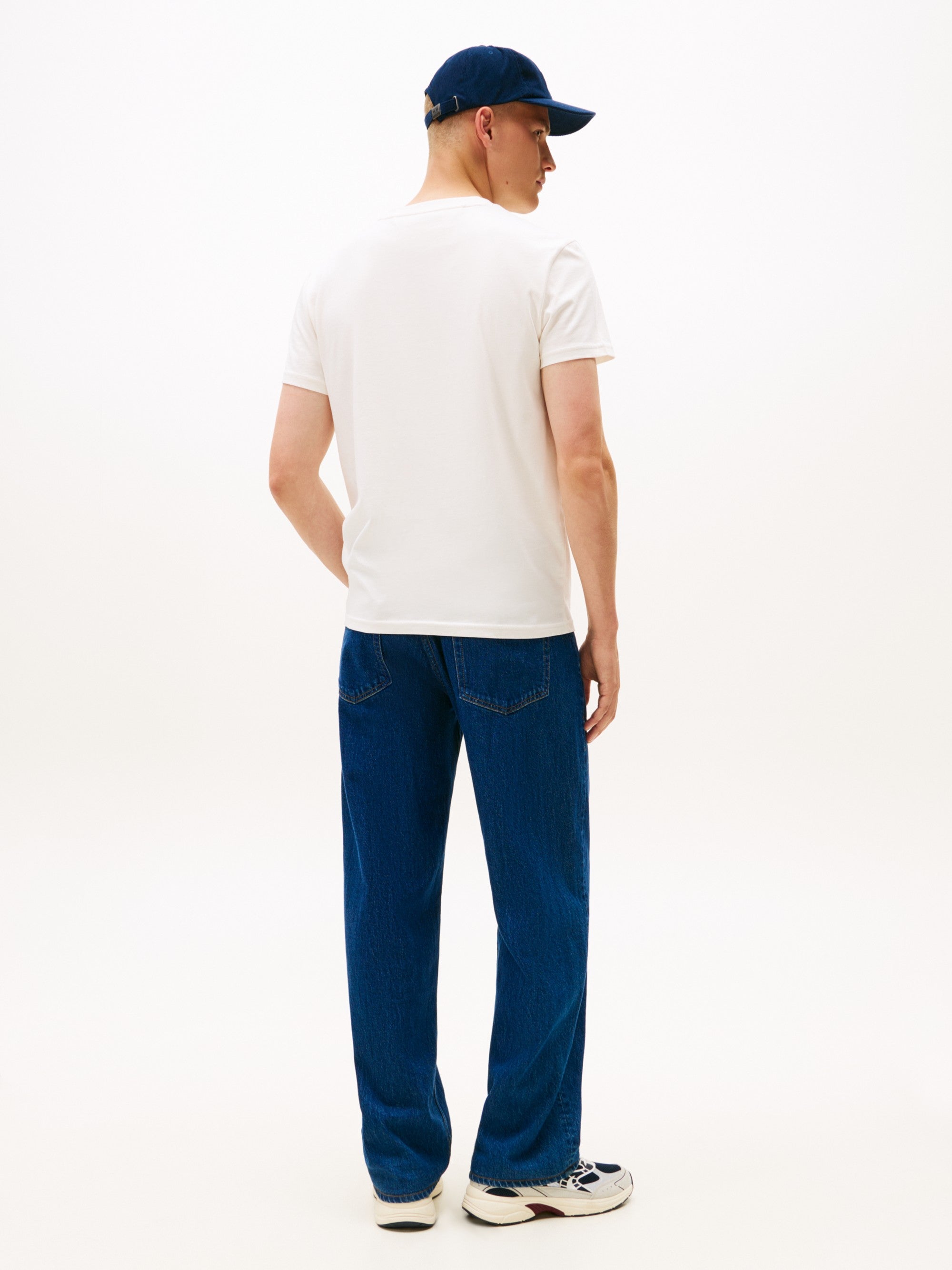 Tommy Hilfiger T-Shirt Flag Badge Bianco