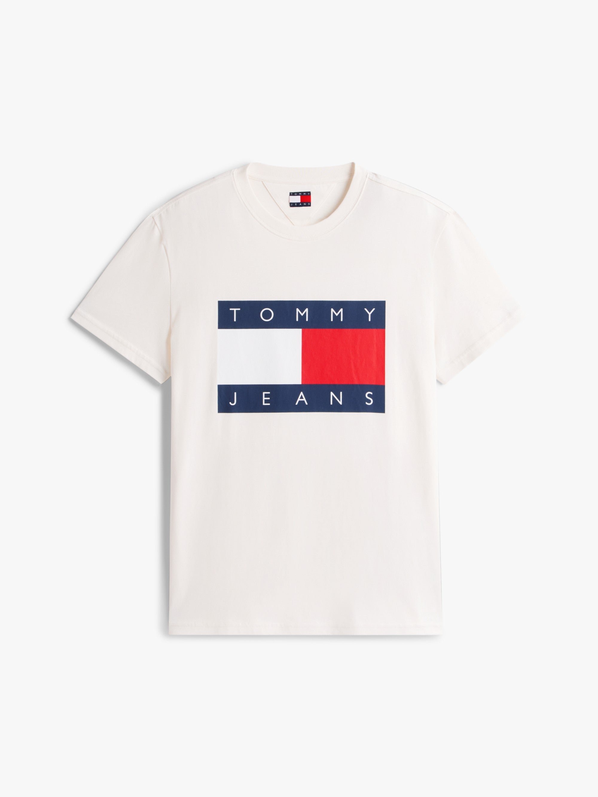 Tommy Hilfiger T-Shirt Flag Badge Bianco