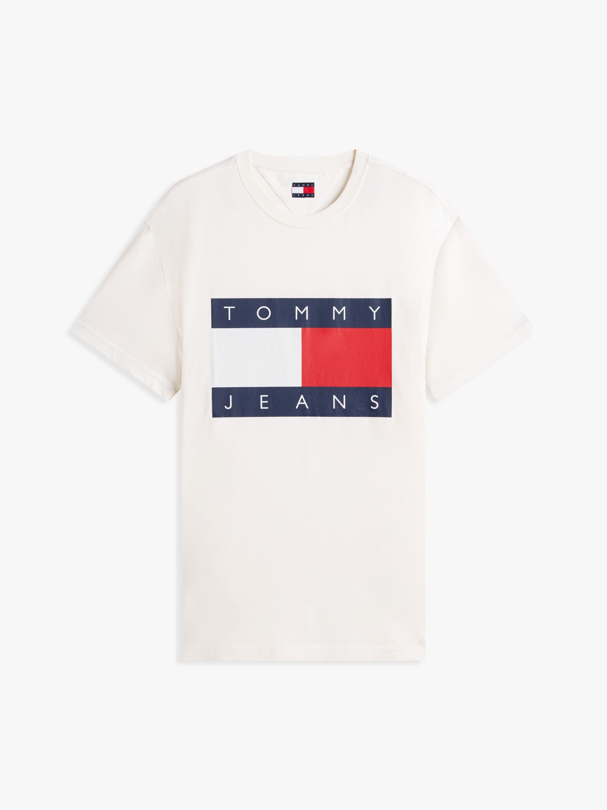 Tommy Hilfiger T-Shirt Flag Badge Bianco