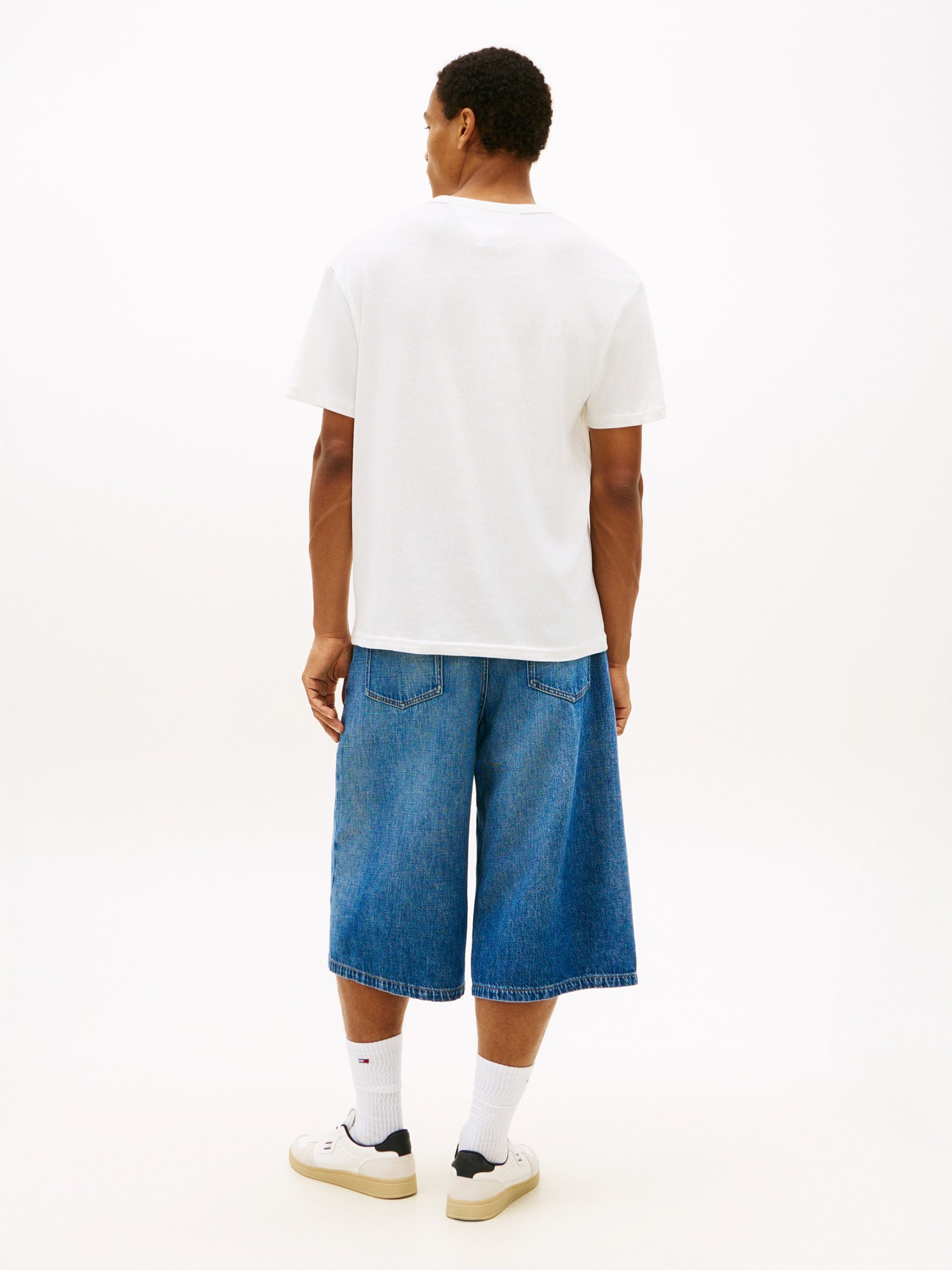 Tommy Hilfiger T-Shirt Linear Logo Bianco