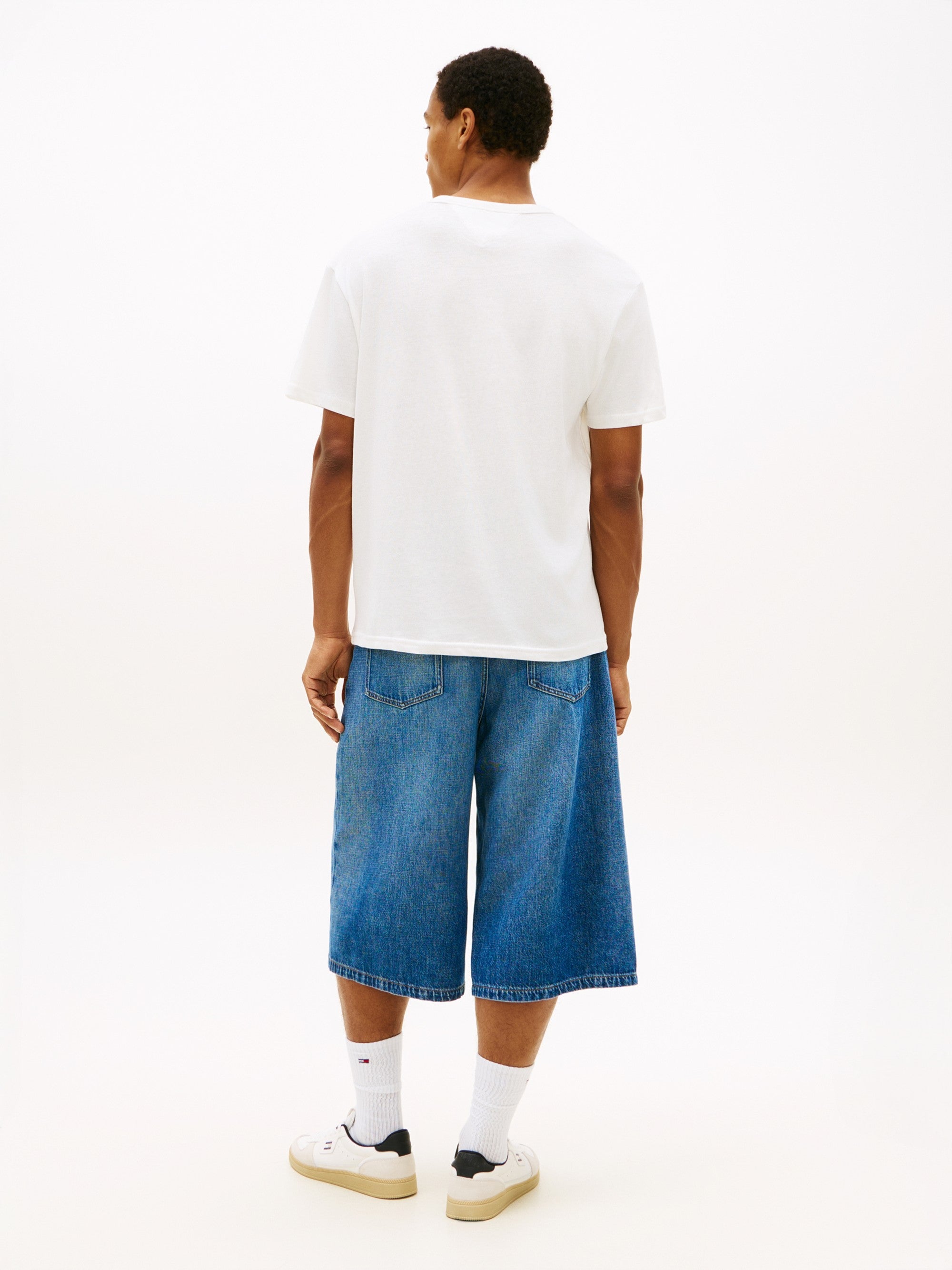 Tommy Hilfiger T-Shirt Linear Logo Bianco