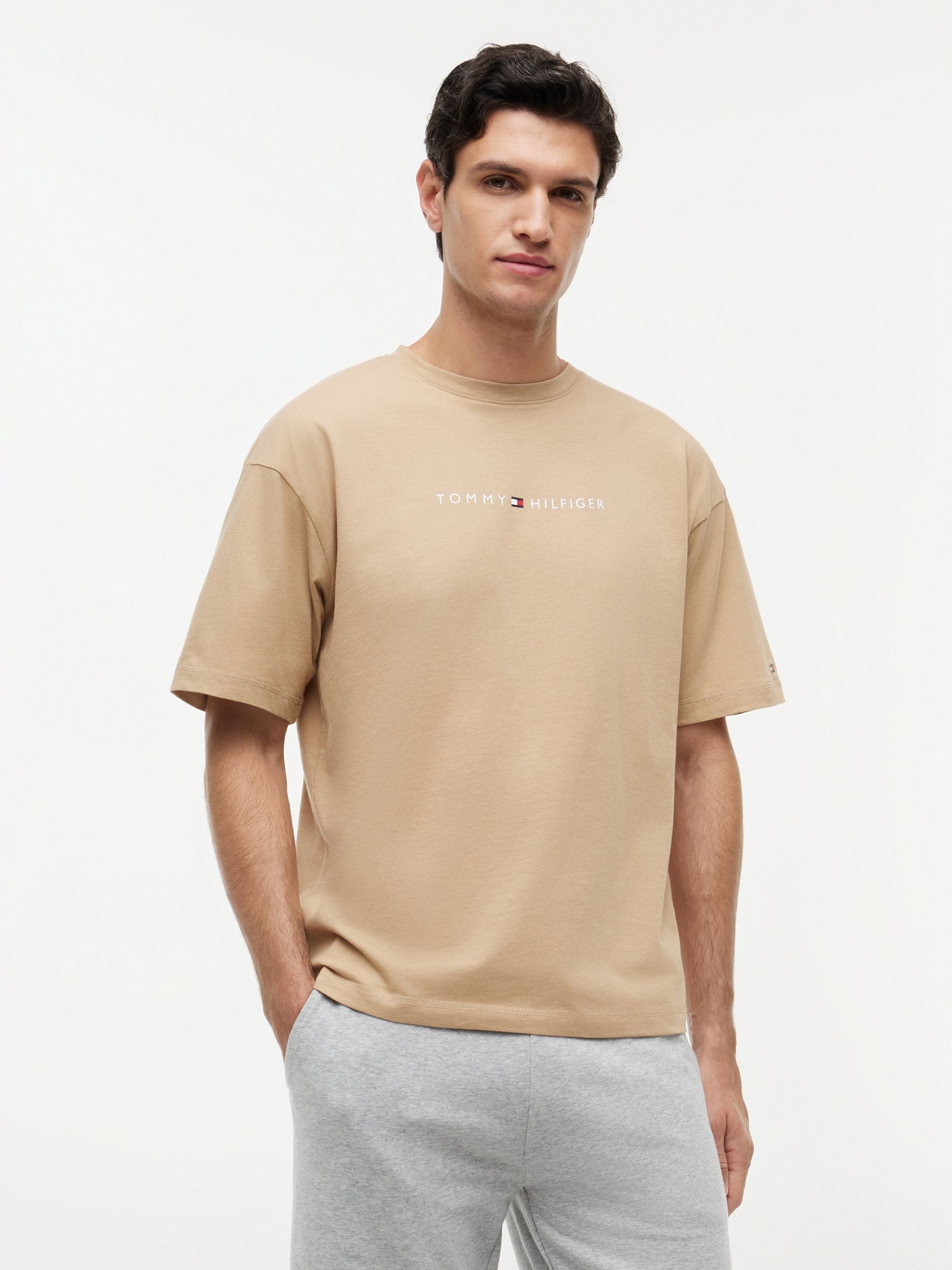 Tommy Hilfiger T-Shirt Logo Beachwear Beige