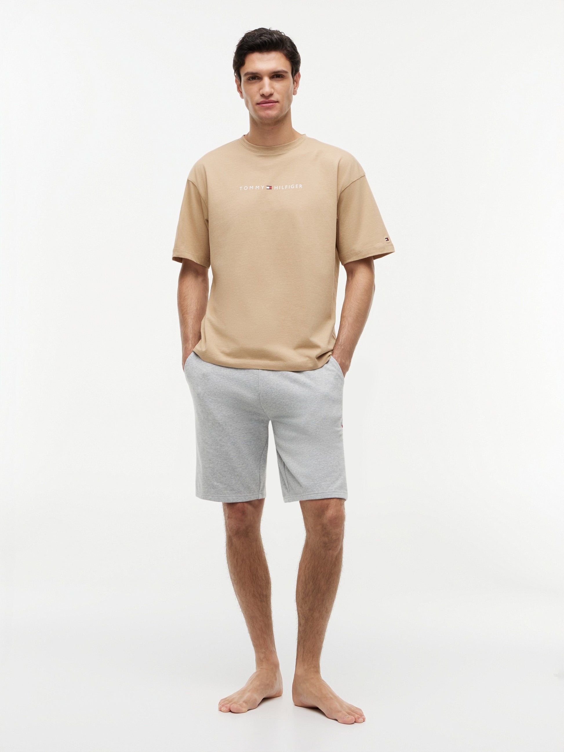 Tommy Hilfiger T-Shirt Logo Beachwear Beige