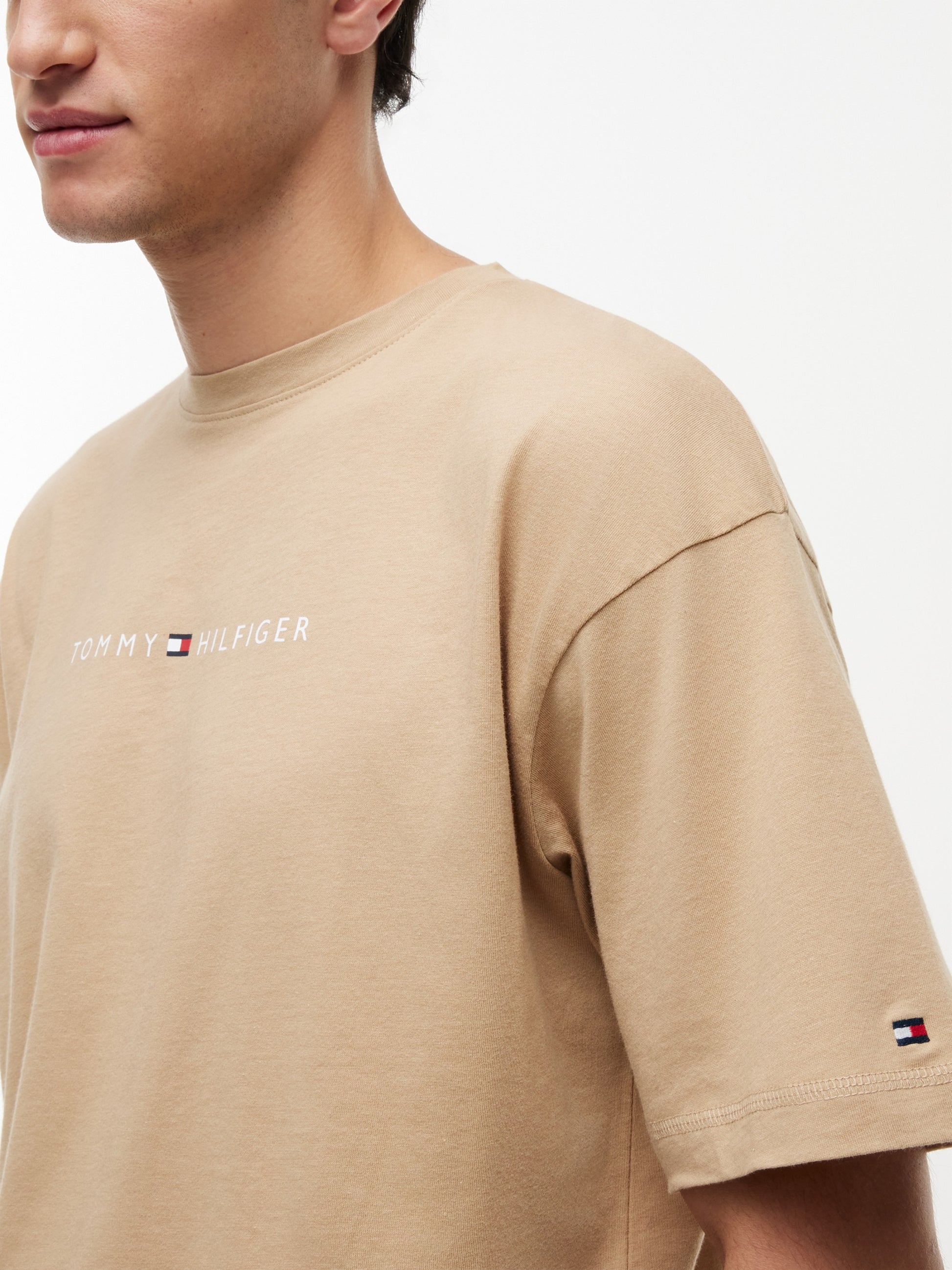 Tommy Hilfiger T-Shirt Logo Beachwear Beige