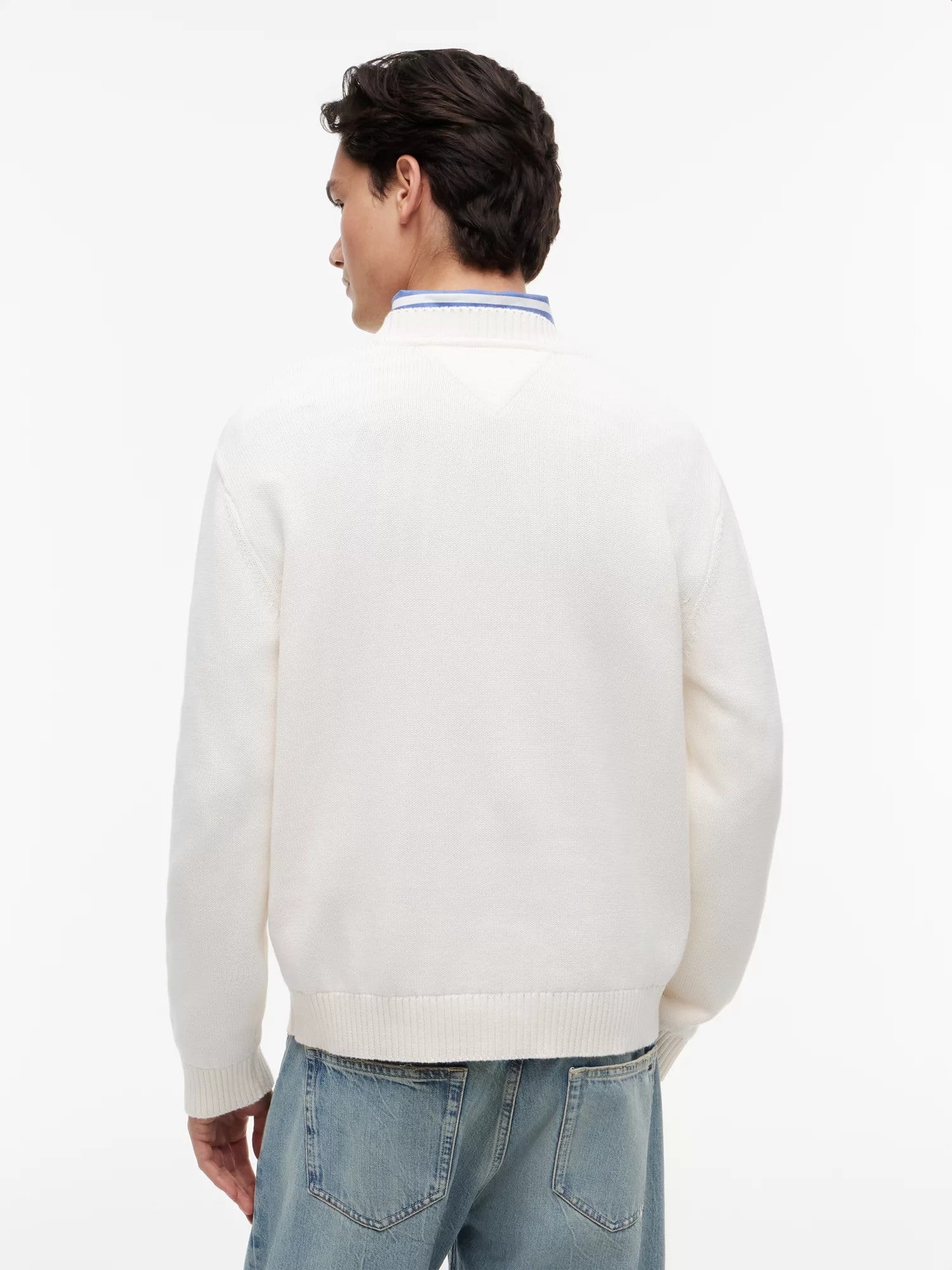 Maglione Flag Logo Crewneck - Ancient White