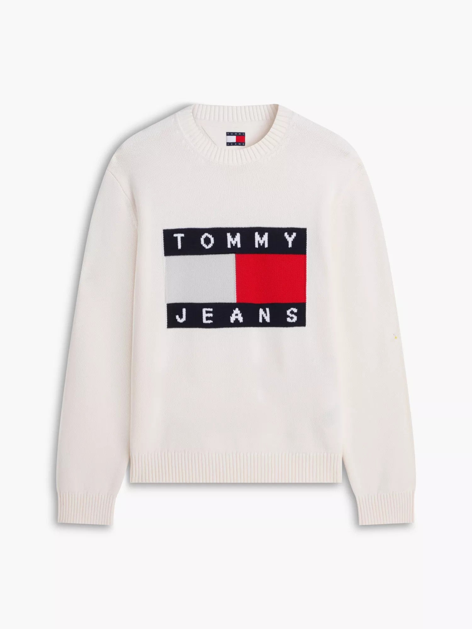Maglione Flag Logo Crewneck - Ancient White