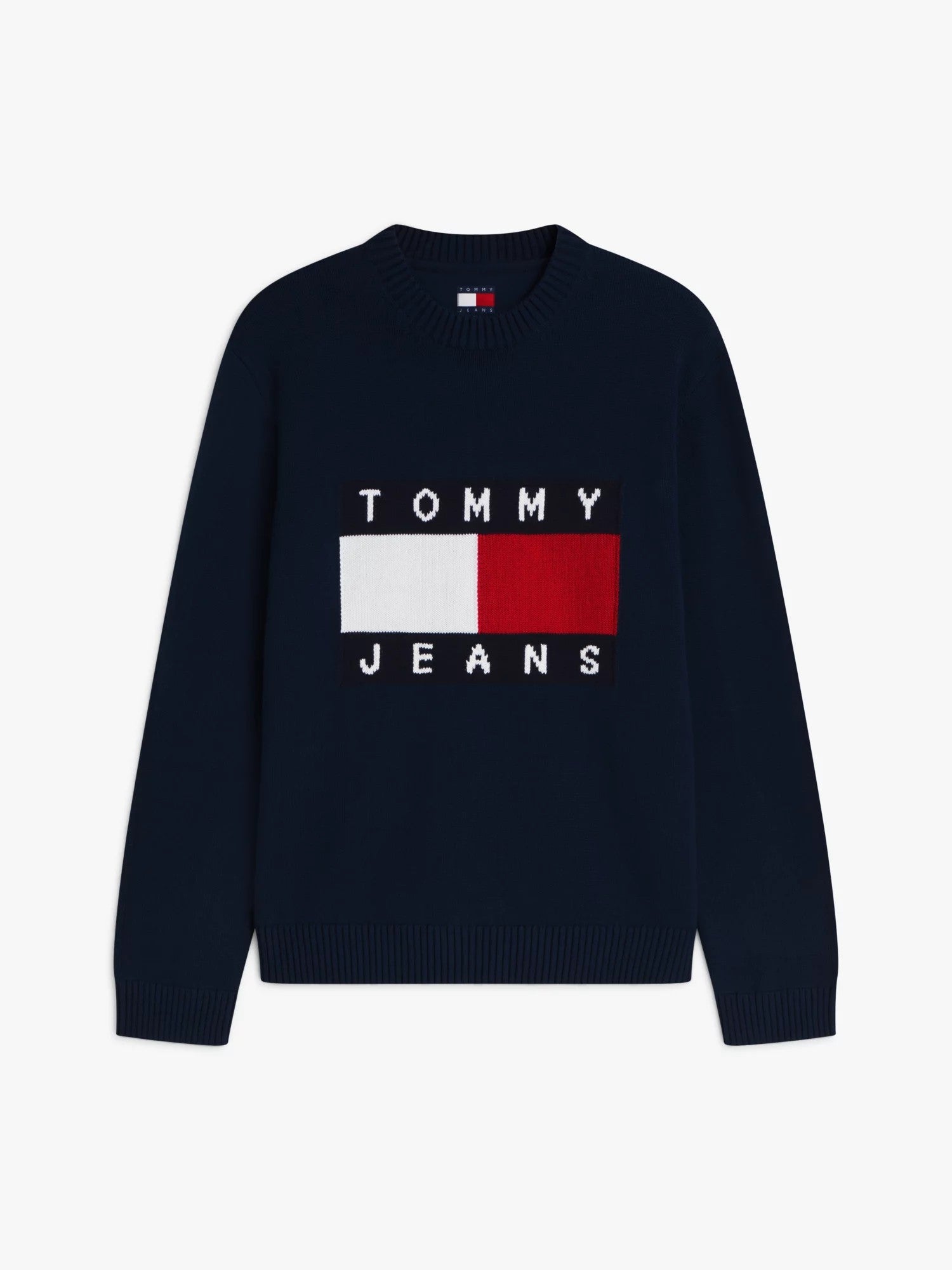 Maglione Flag Logo Crewneck - Dark Night Navy