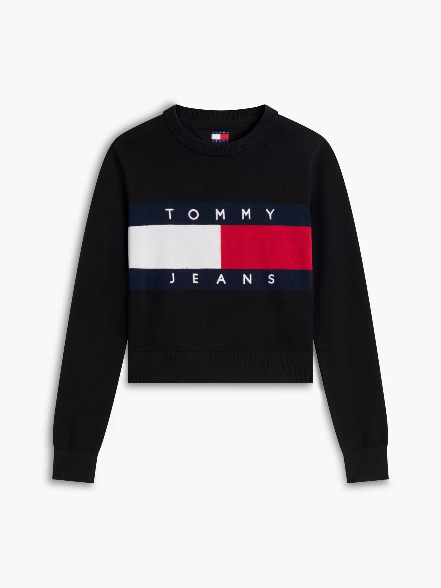 Maglione Flag Neck - Black