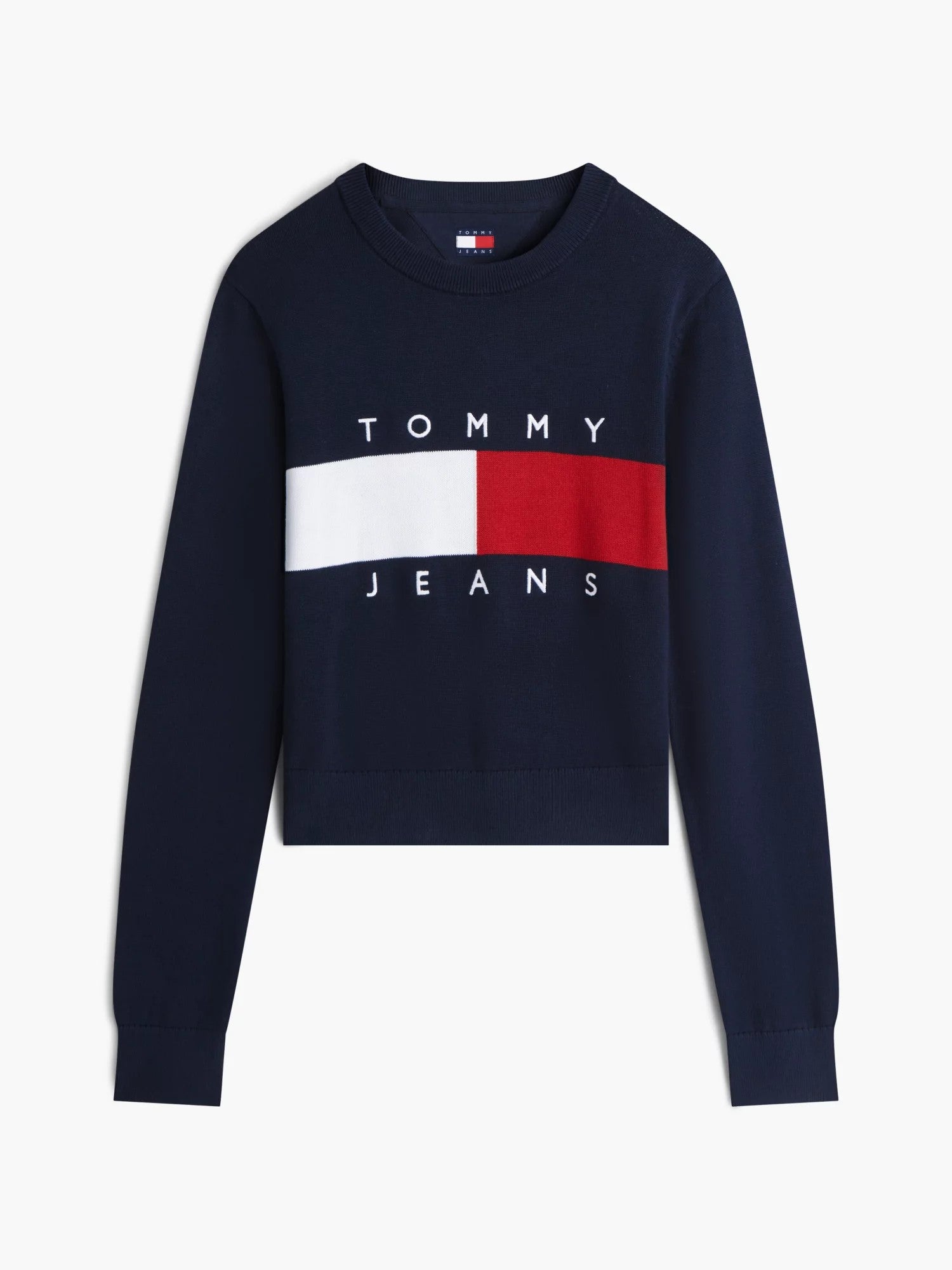 Maglione Flag Neck - Dark Night Navy