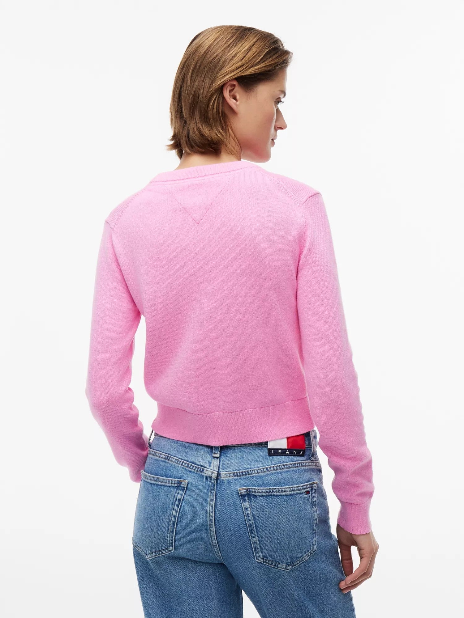 Maglione Flag Neck - Pink Daisy