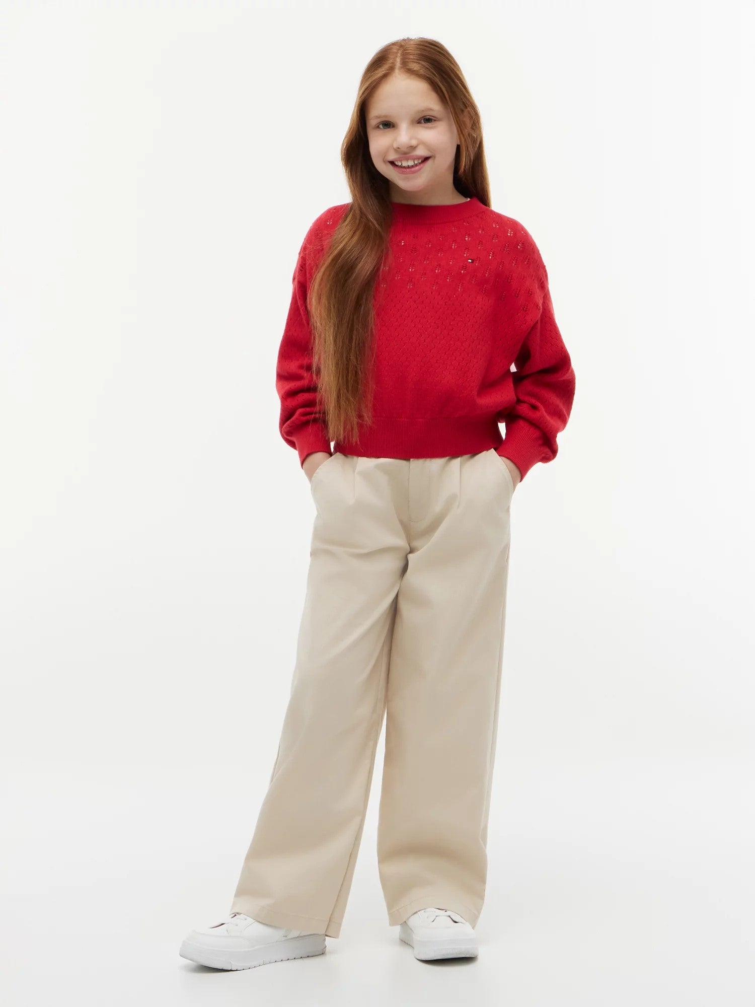 Maglione Pointelle - Primary Red
