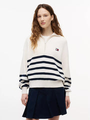 Maglione Quarter-Zip - Ancient White
