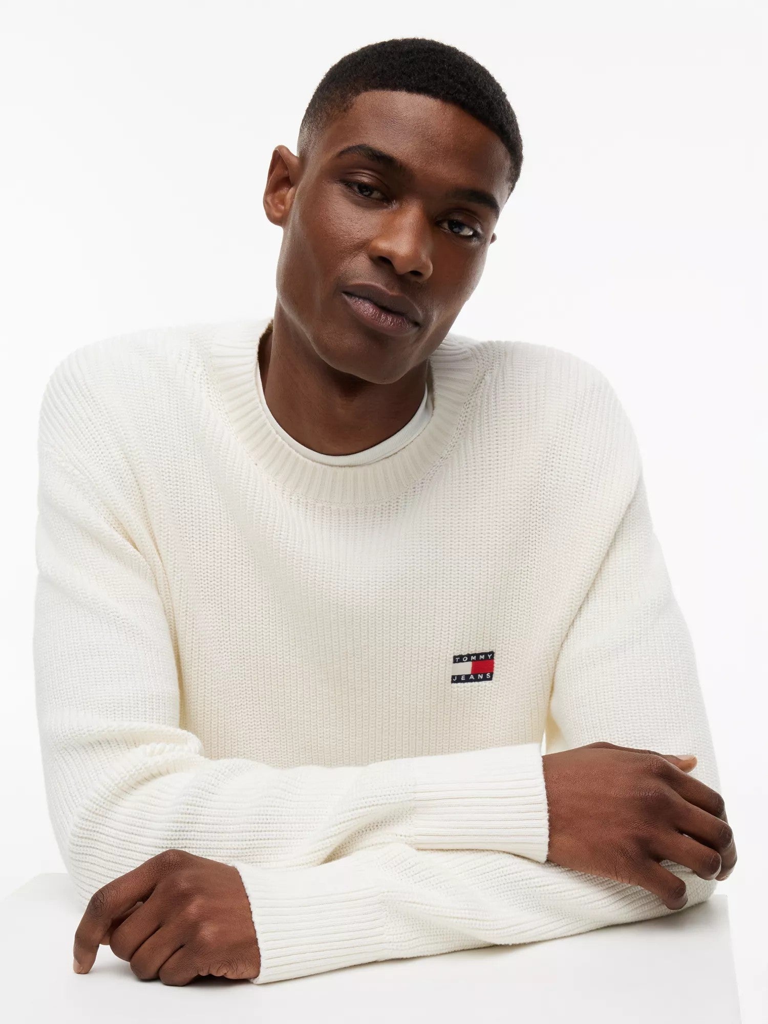 Maglione Regular Badge - Ancient White