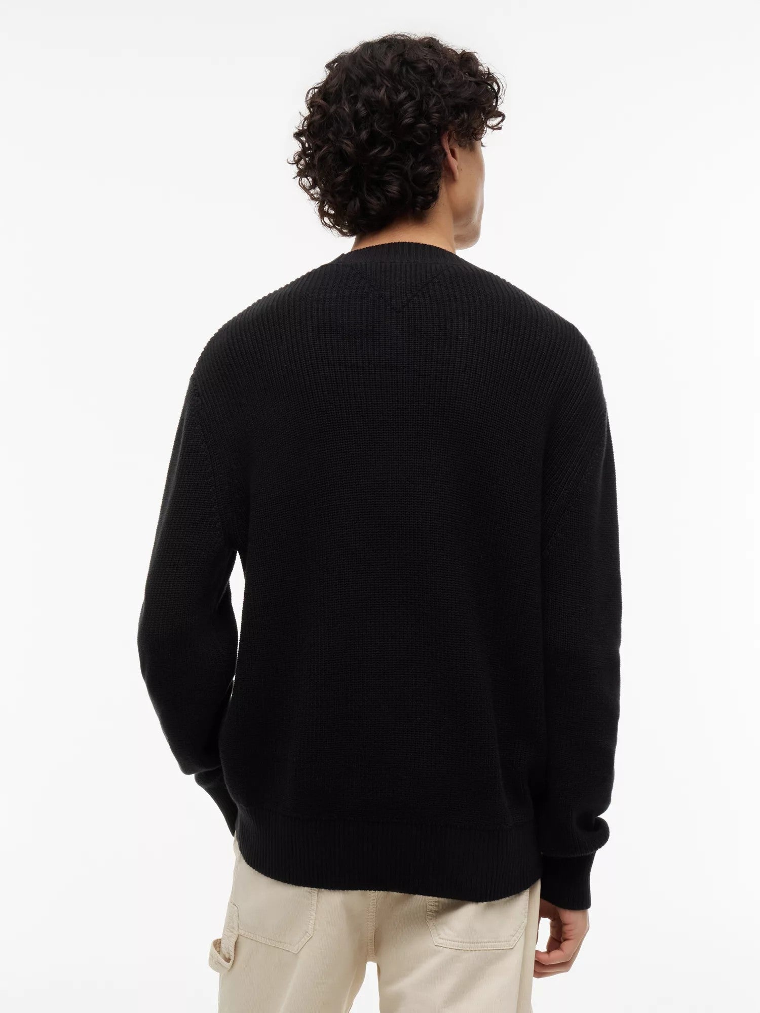 Maglione Regular Badge - Black