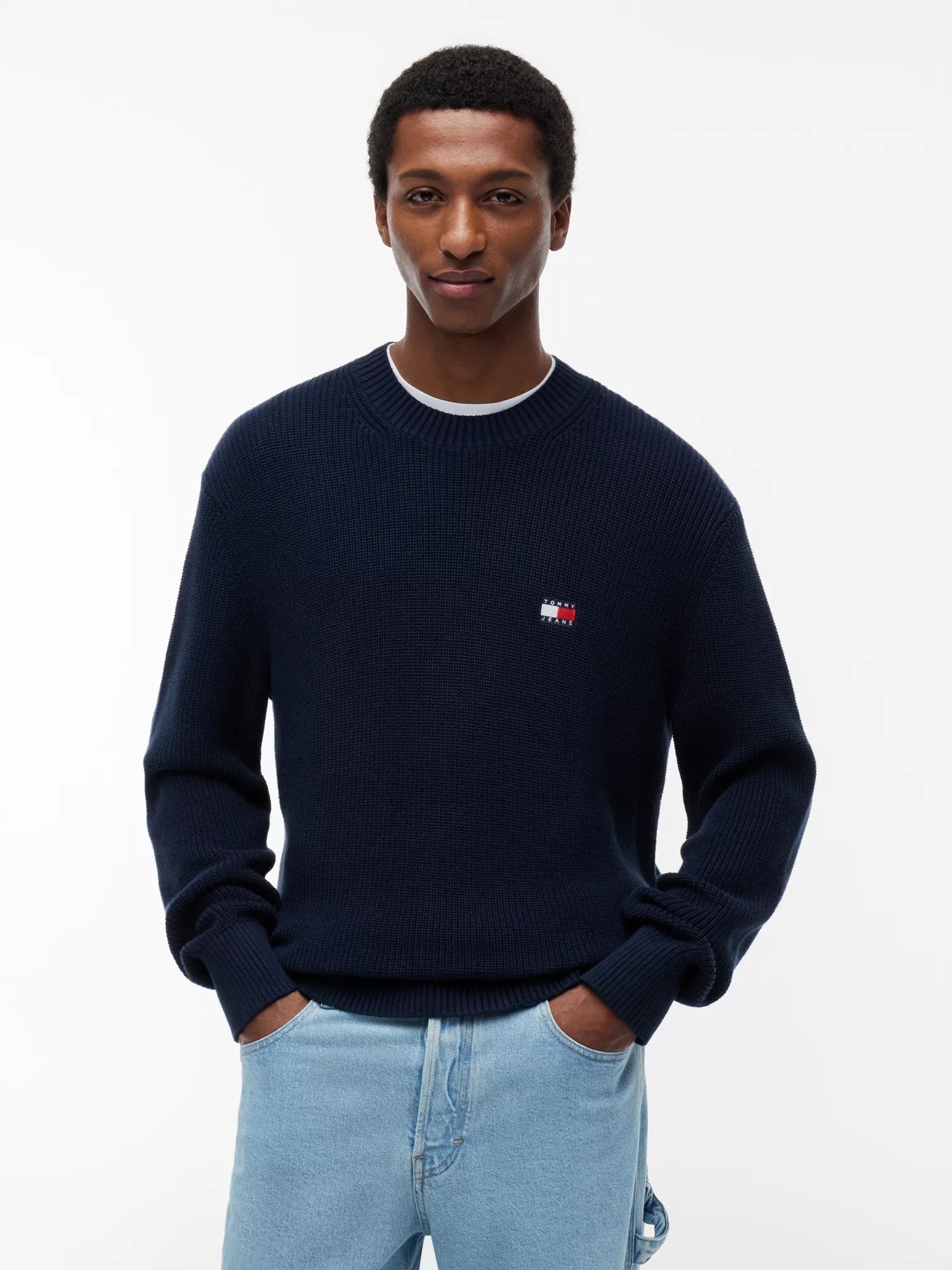 Maglione Regular Badge - Dark Night Navy