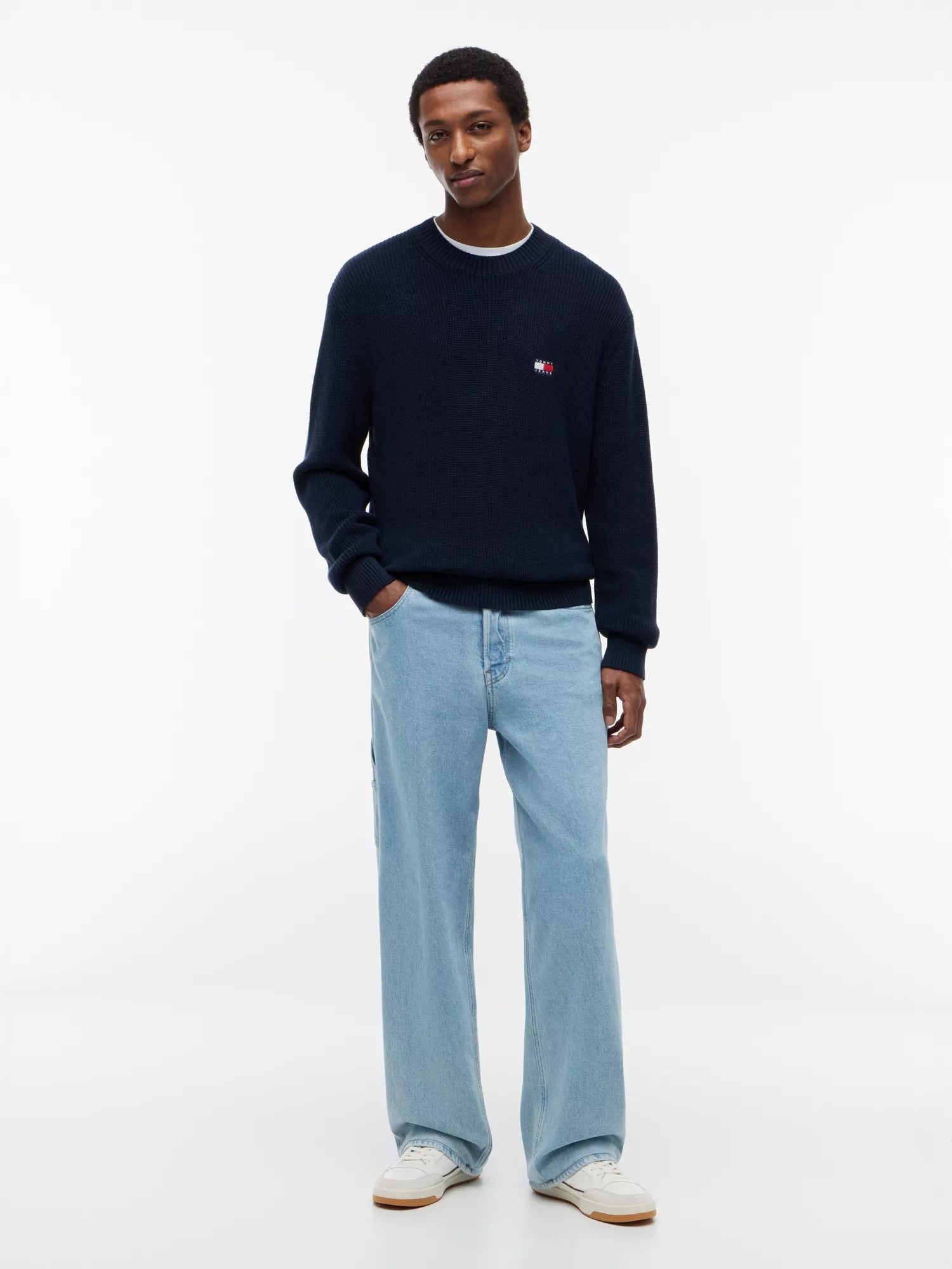 Maglione Regular Badge - Dark Night Navy