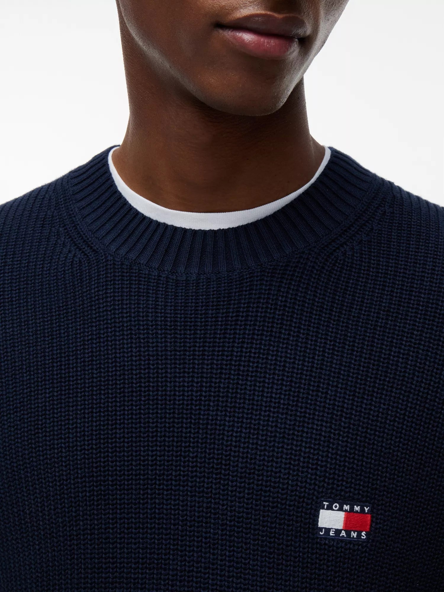 Maglione Regular Badge - Dark Night Navy