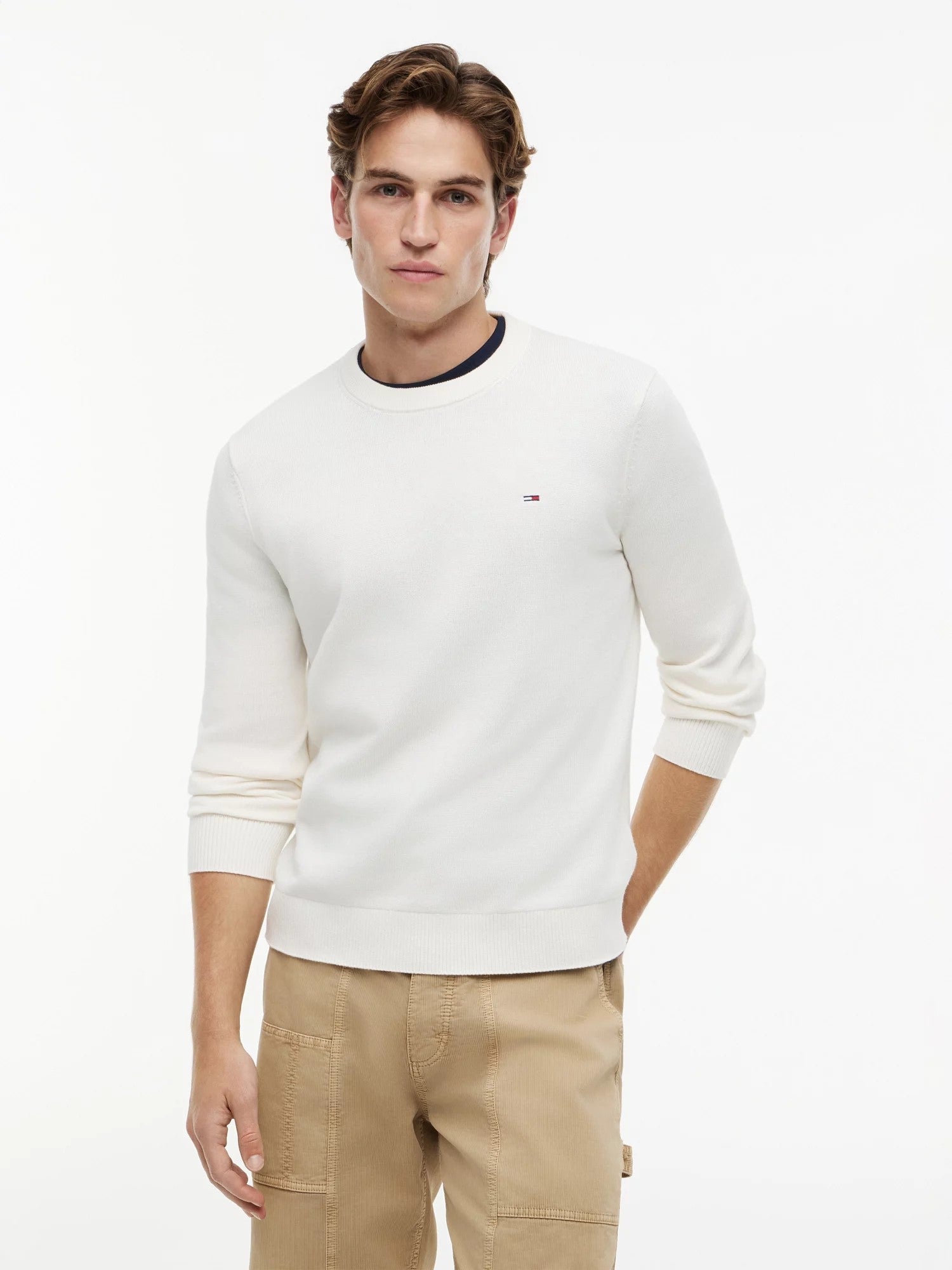 Maglione Slim Essential Light - Ancient White