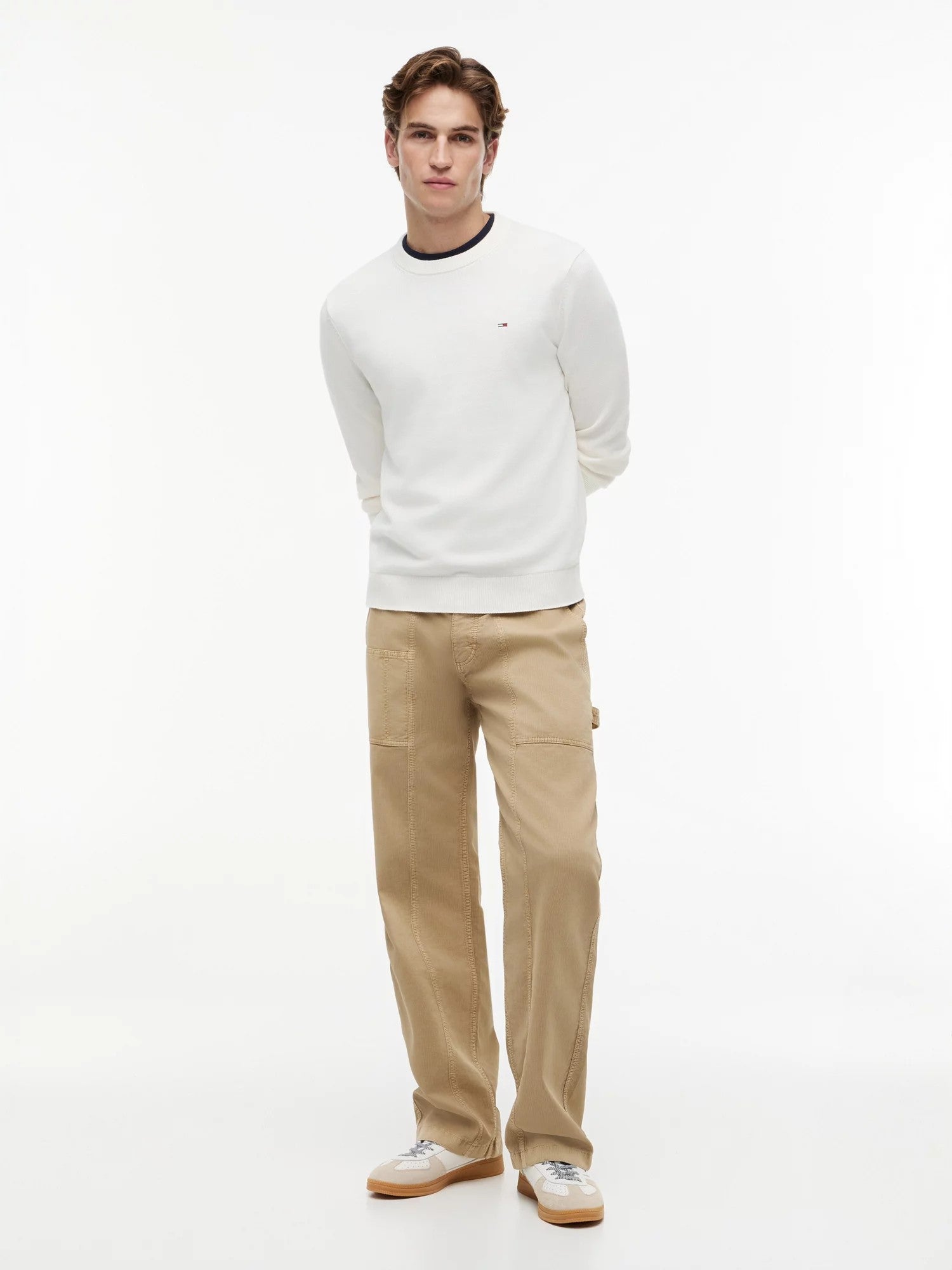 Maglione Slim Essential Light - Ancient White