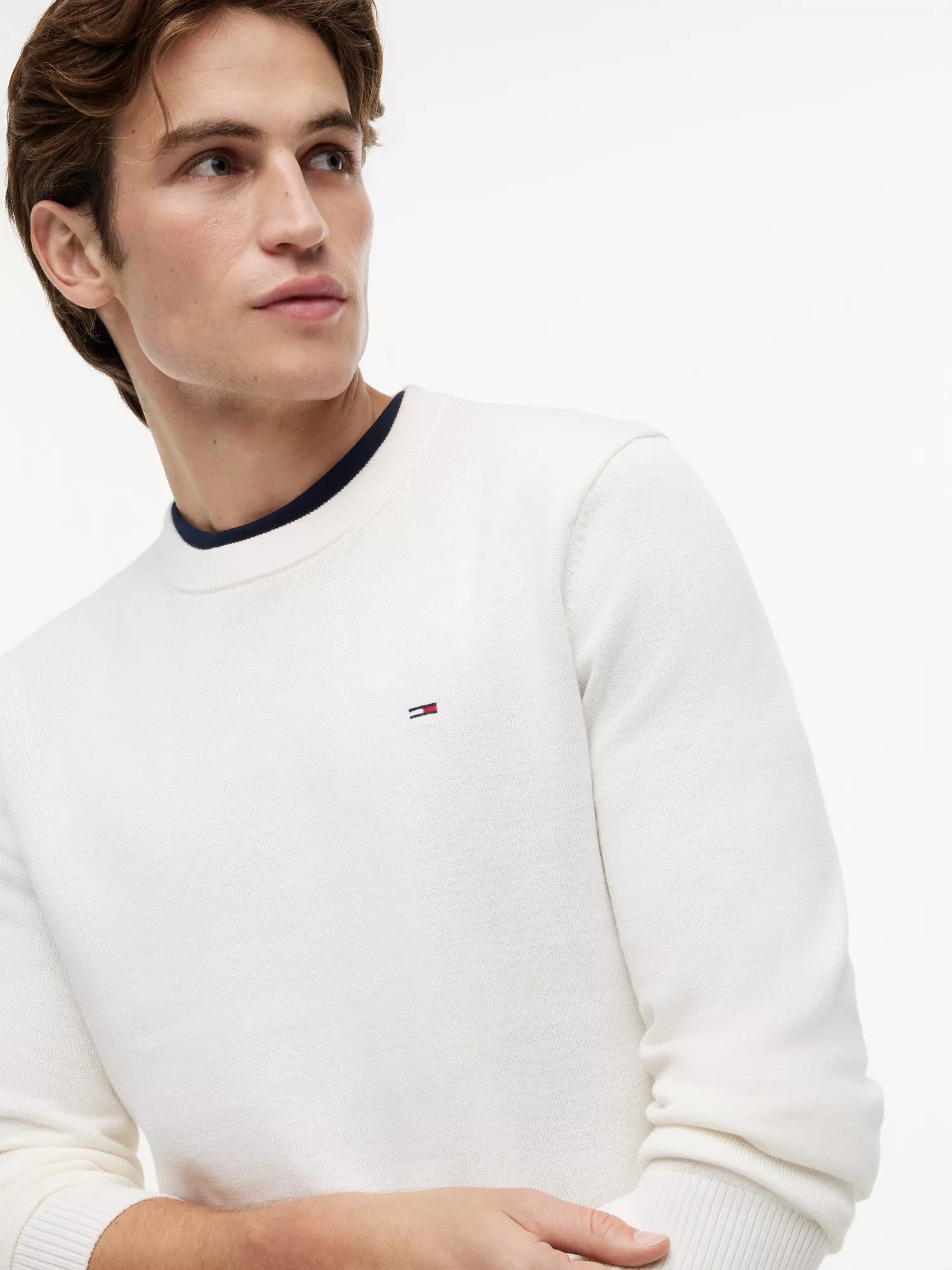 Maglione Slim Essential Light - Ancient White