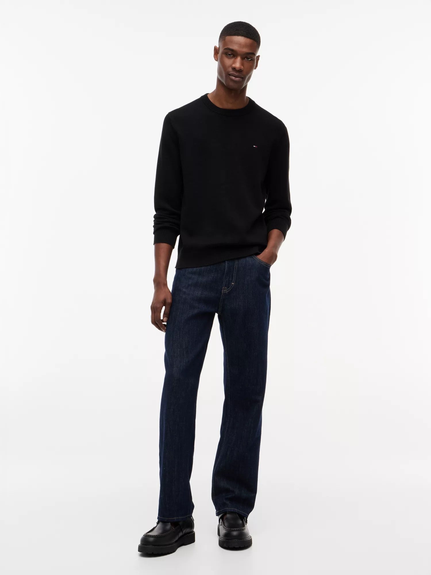 Maglione Slim Essential Light - Black