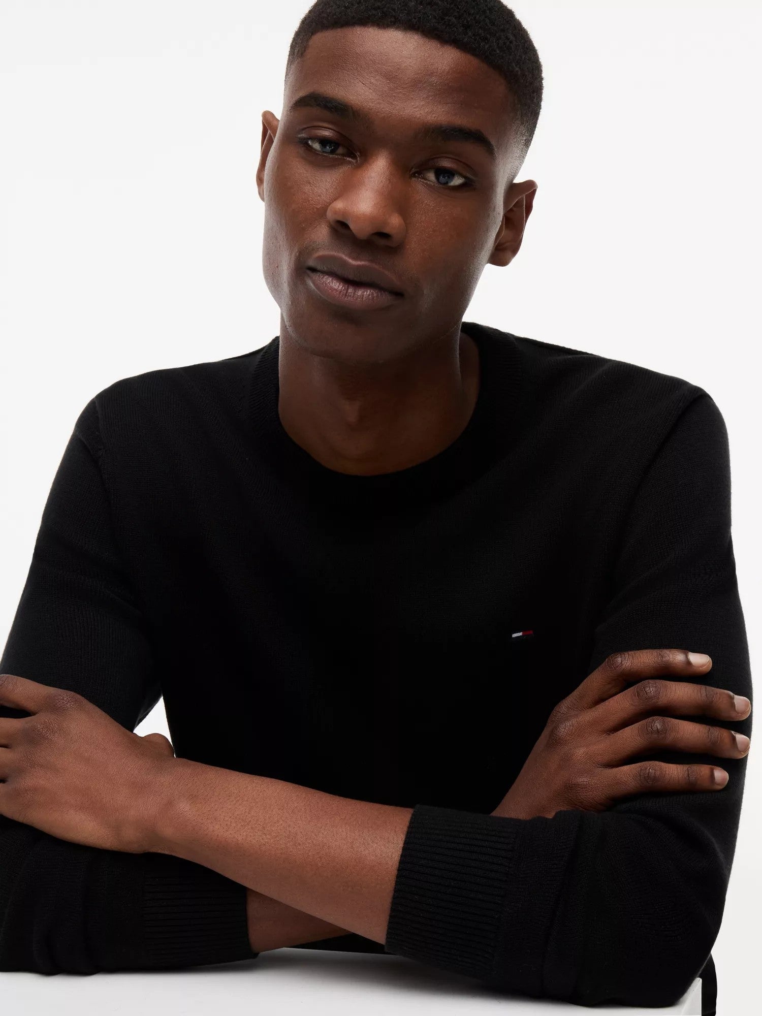 Maglione Slim Essential Light - Black