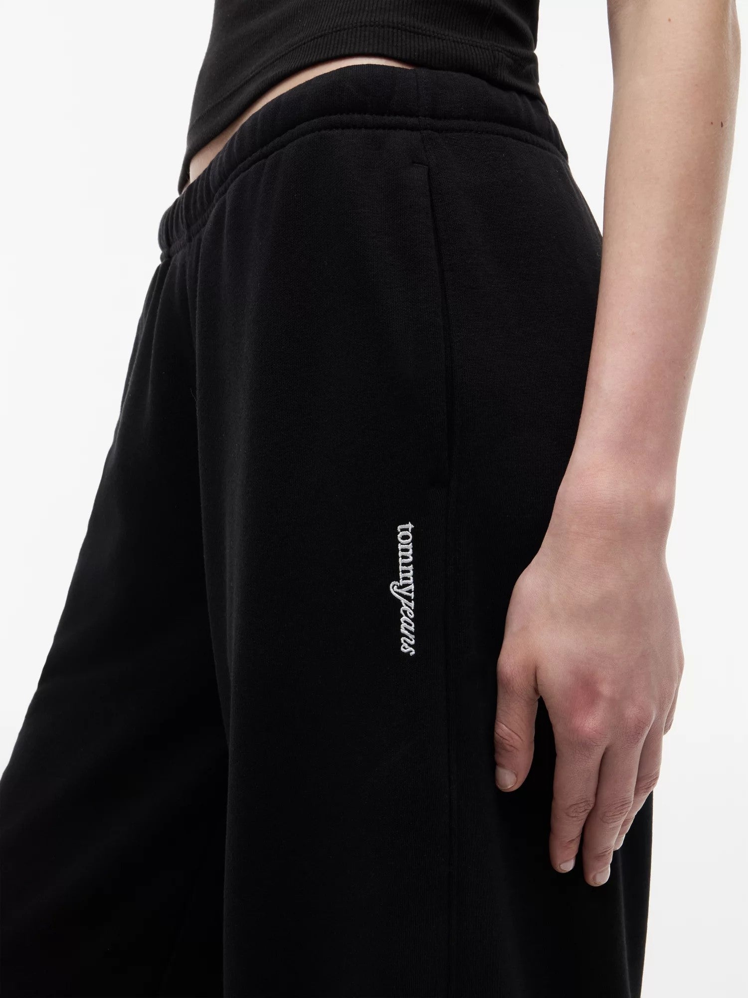 Pantalone Sportivo Wide Leg - Black