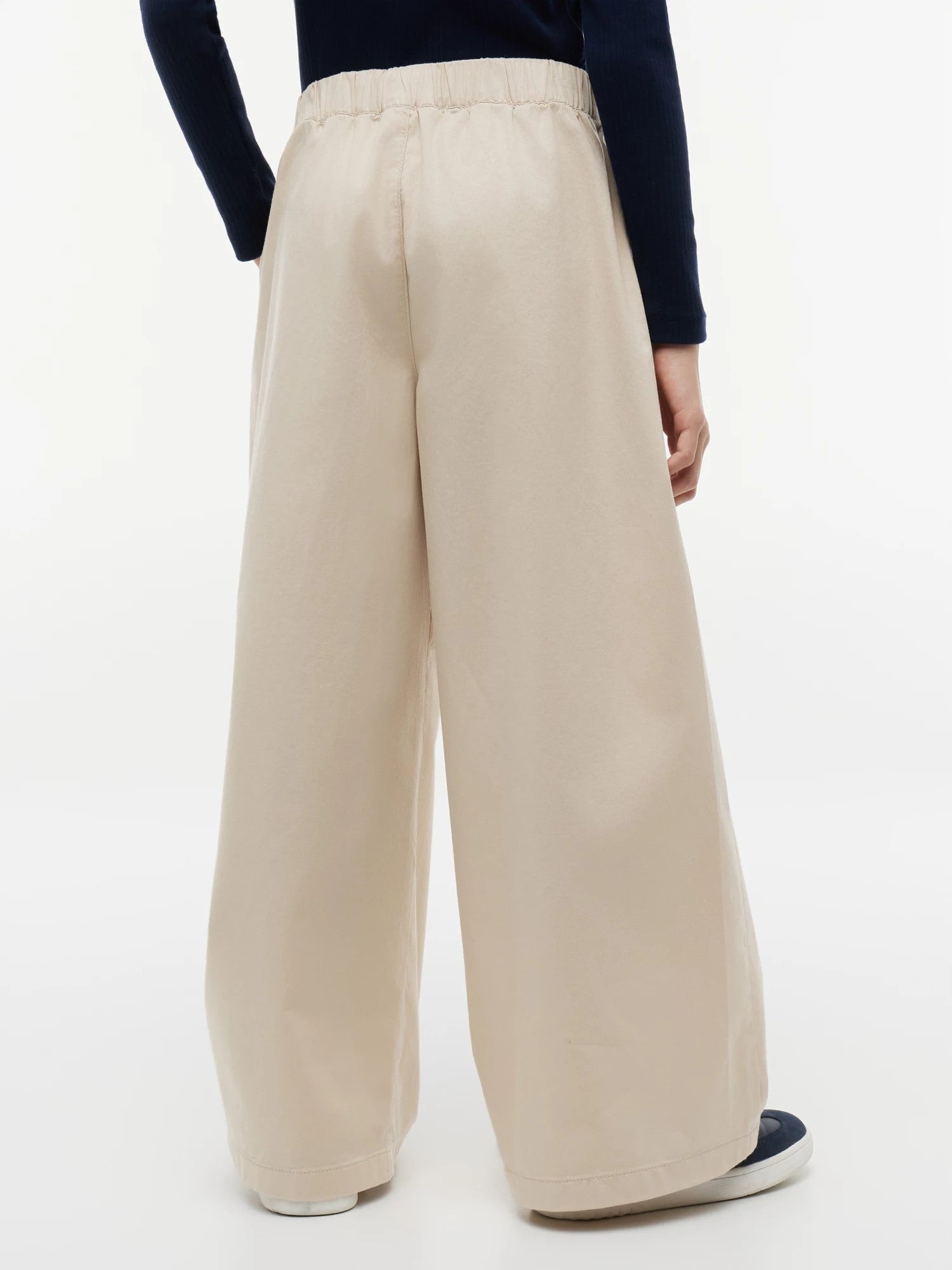Pantalone Wide Leg Pleated - Classic Beige