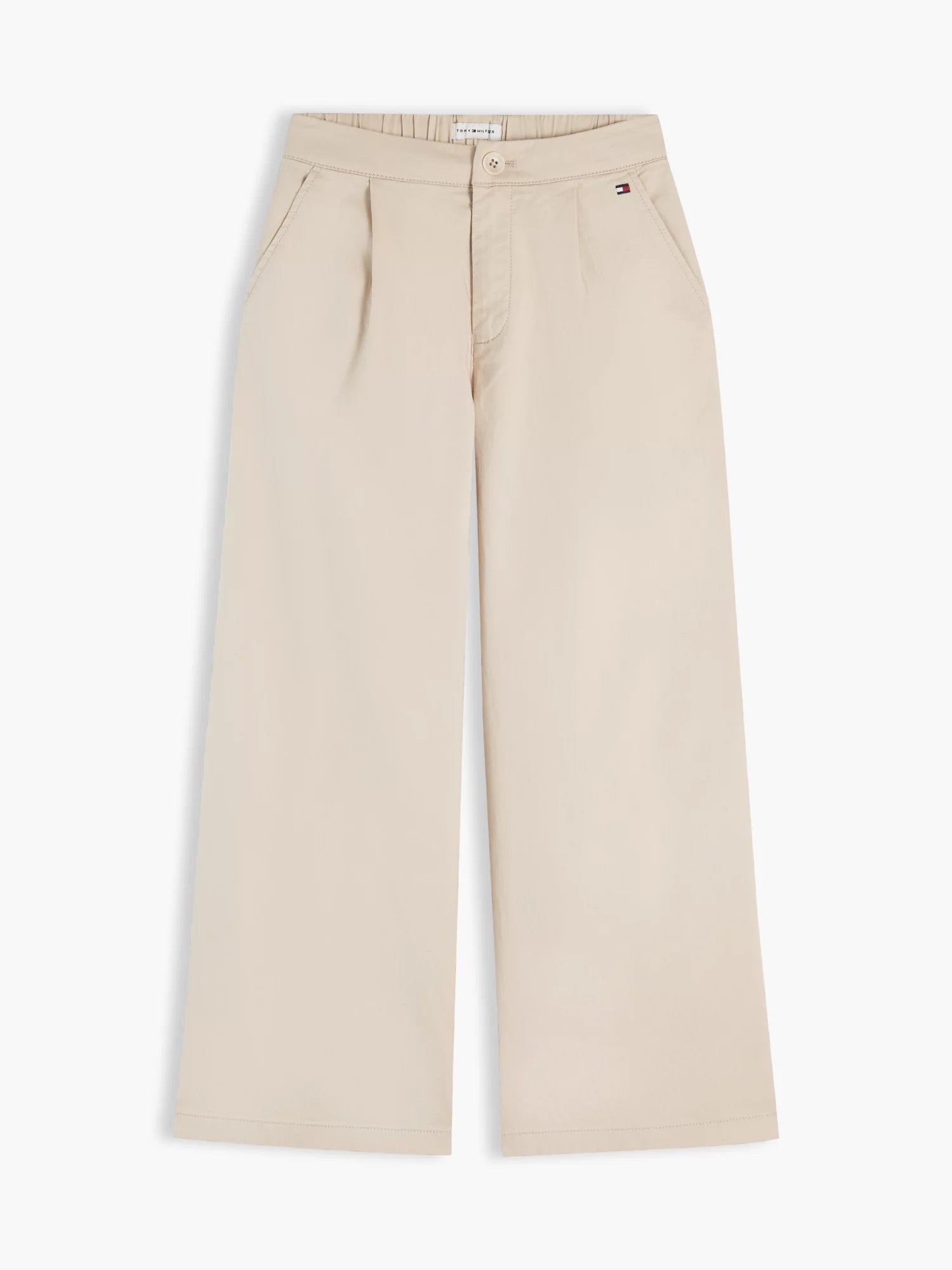 Pantalone Wide Leg Pleated - Classic Beige