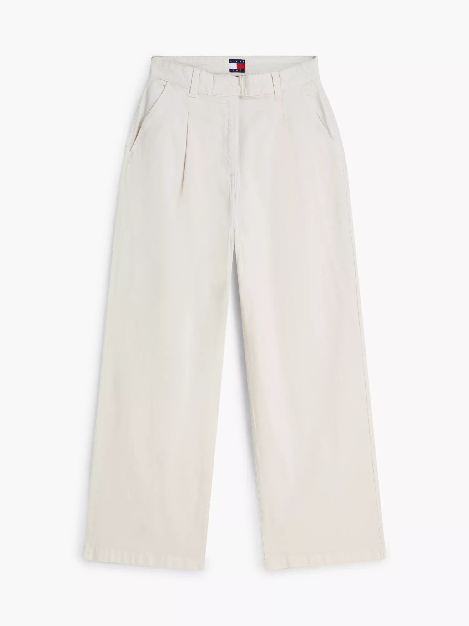 Pantalone Wide Leg Stretch Chino - Ancient White