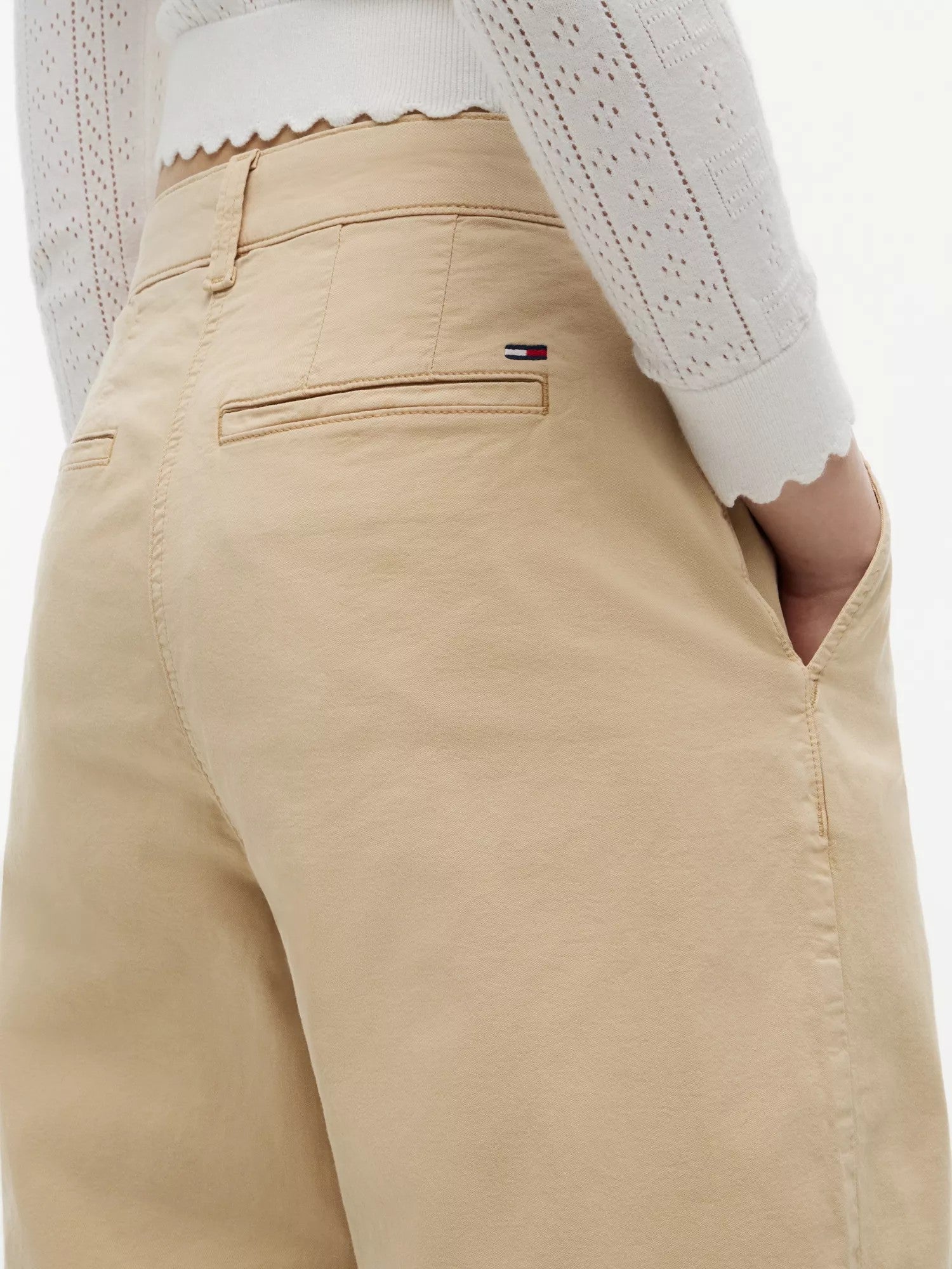 Pantalone Wide Leg Stretch Chino - Gentle Gold