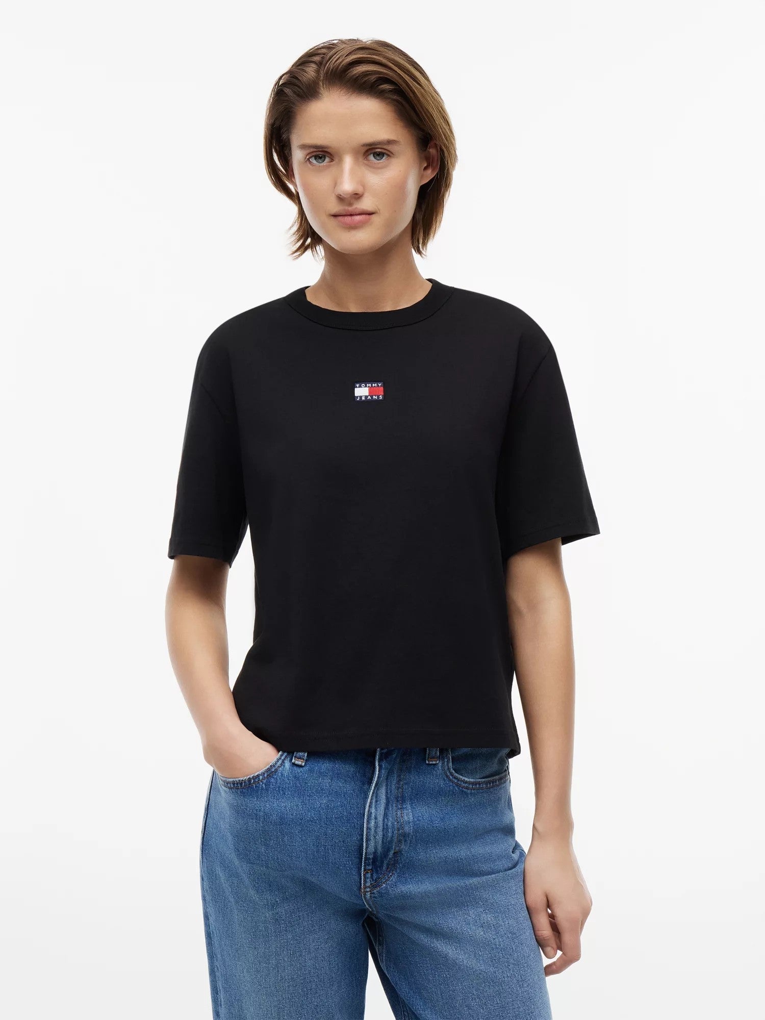 T-Shirt Boxy Badge - Black