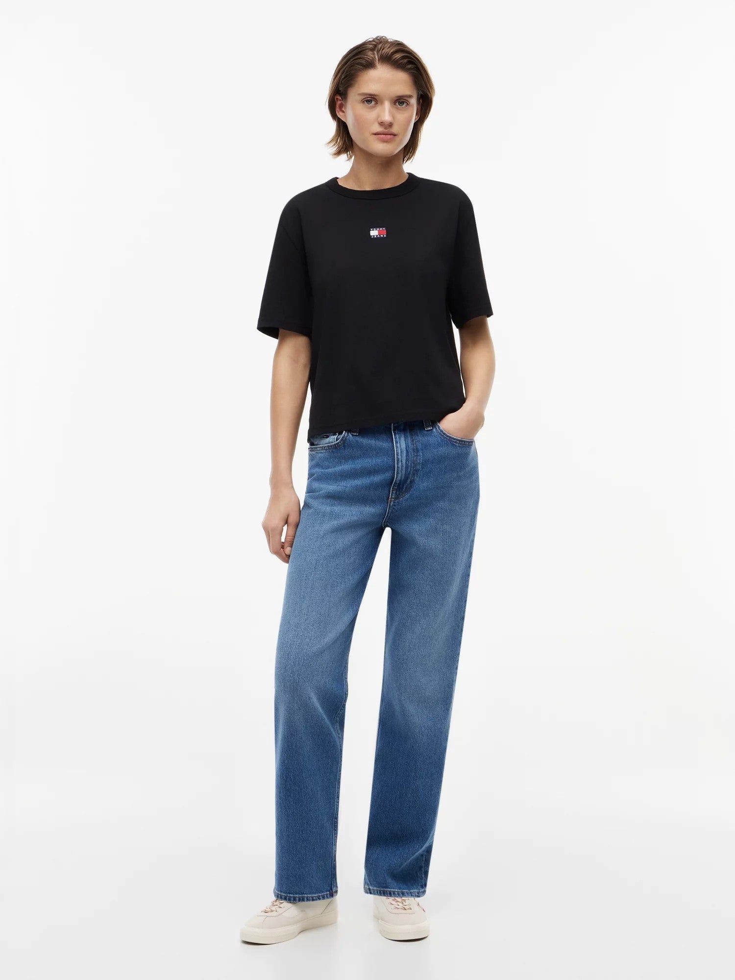 T-Shirt Boxy Badge - Black