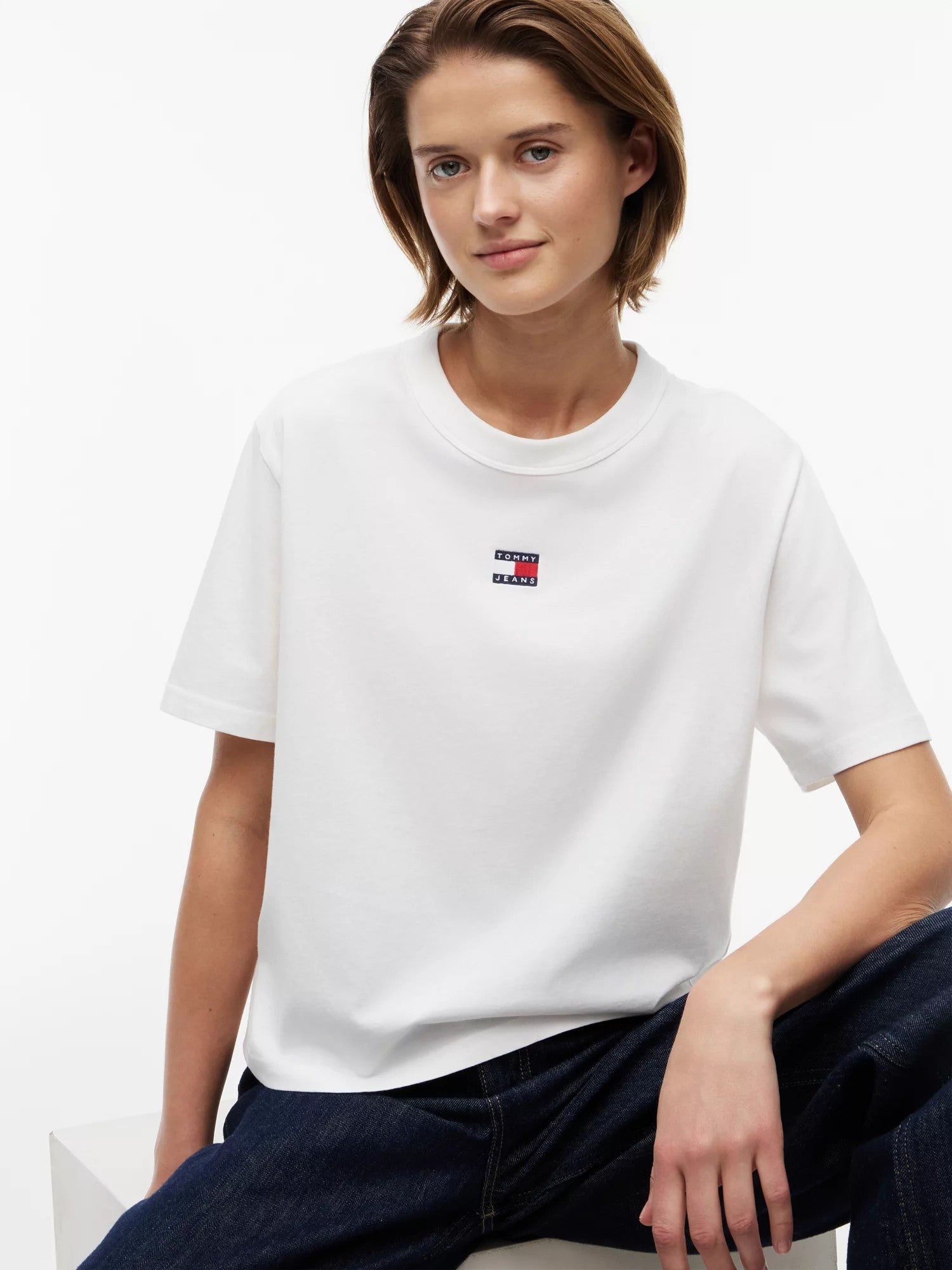 T-Shirt Boxy Badge - Ecru