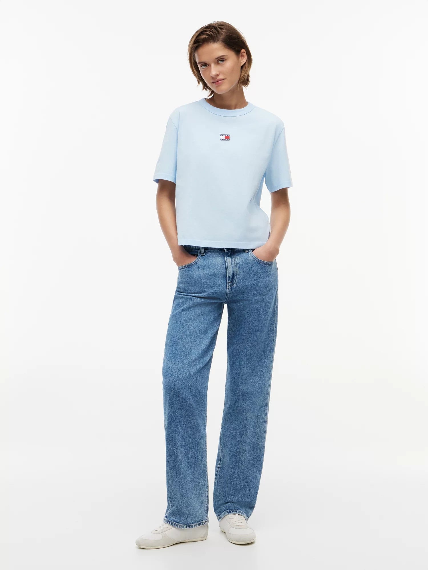 T-Shirt Boxy Badge - Kingly Blue