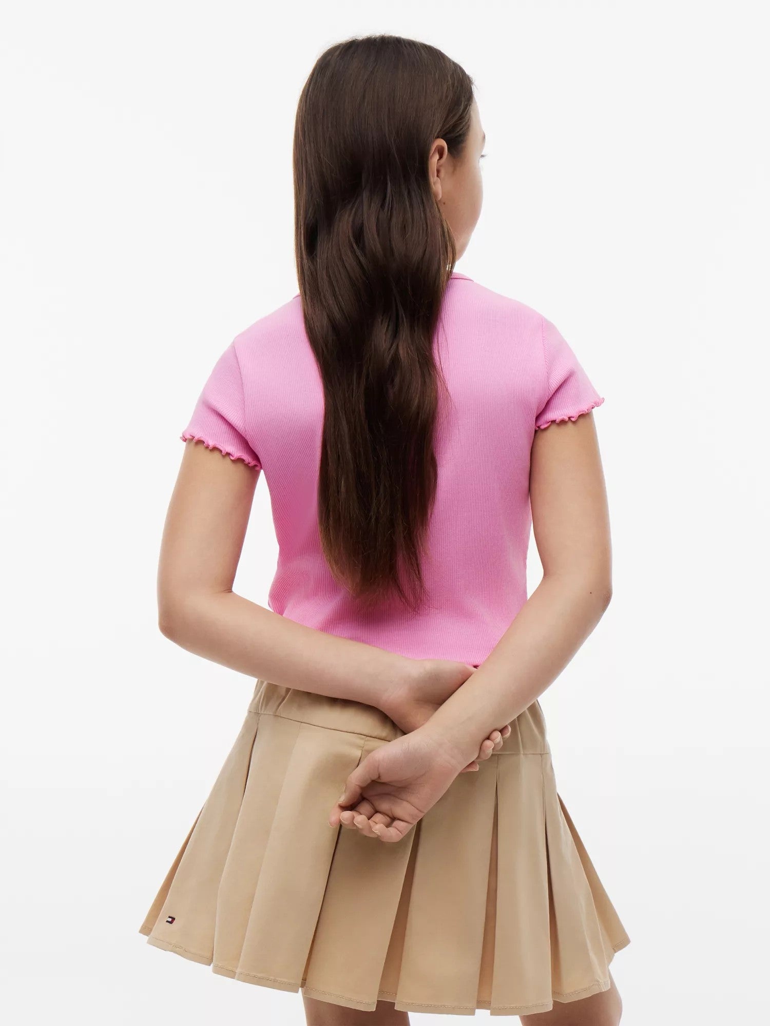T-Shirt Essential Rib - Pink Daisy