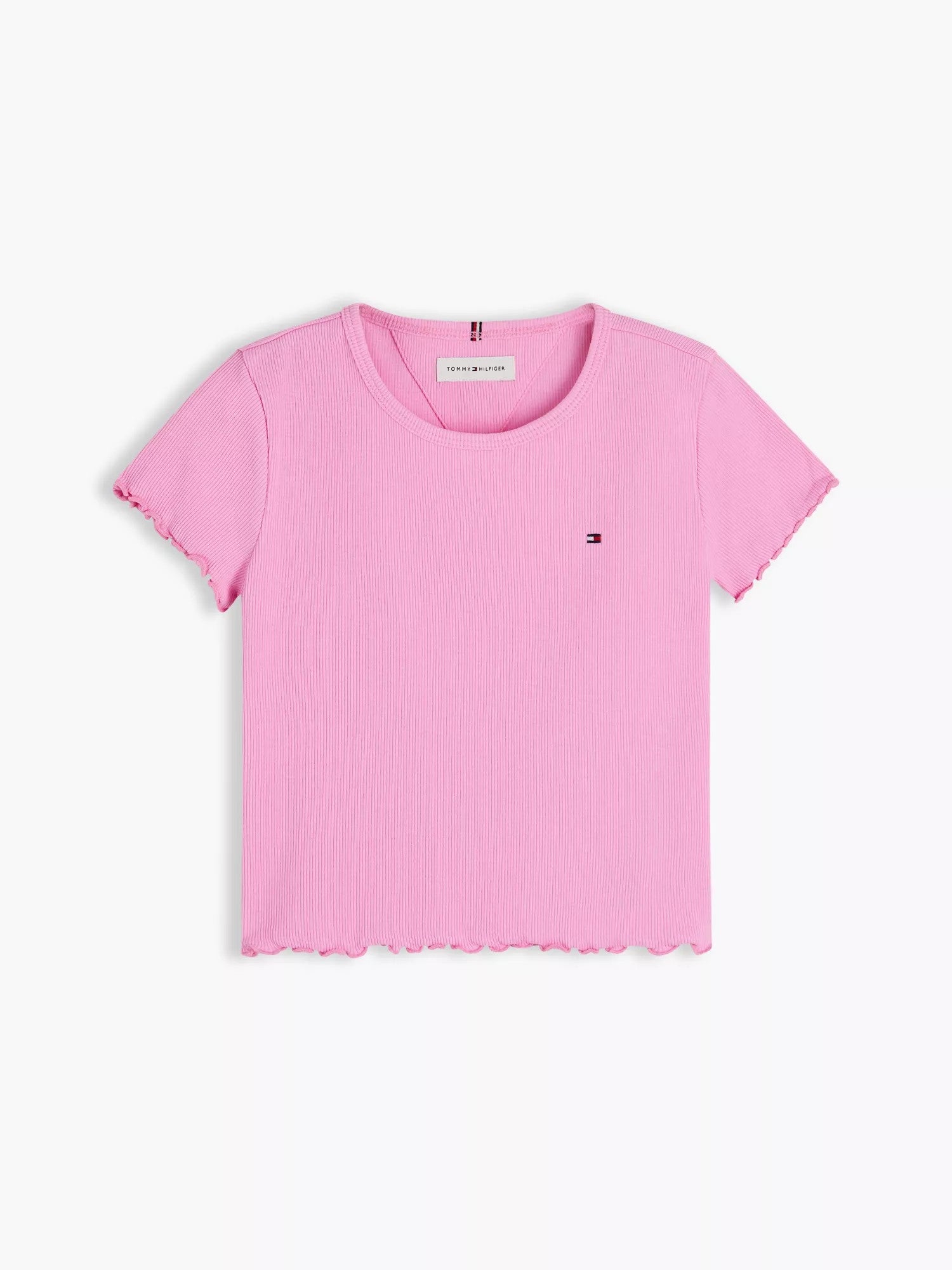 T-Shirt Essential Rib - Pink Daisy