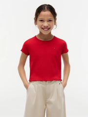 T-Shirt Essential Rib - Primary Red