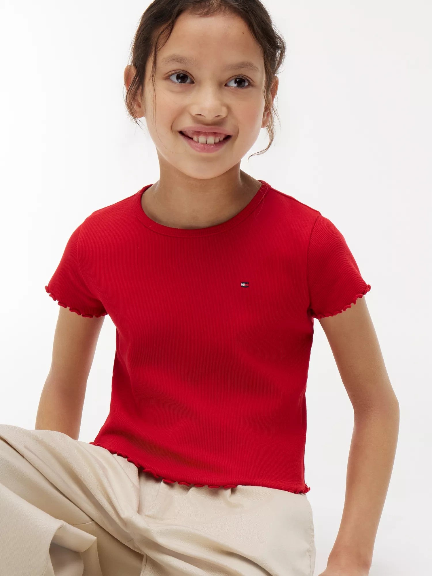 T-Shirt Essential Rib - Primary Red