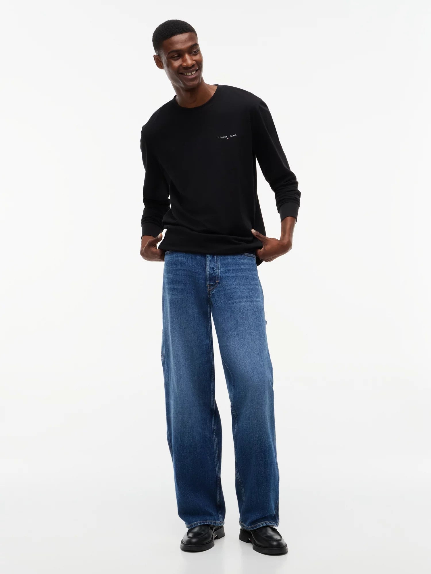T-Shirt Linear Slim - Black