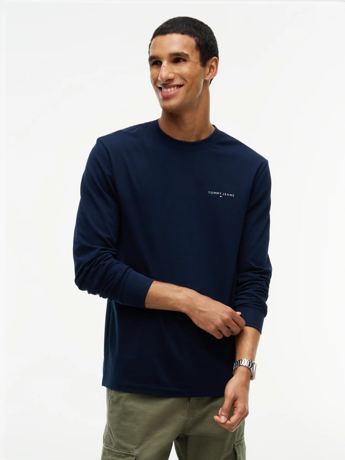 T-Shirt Linear Slim - Dark Blue