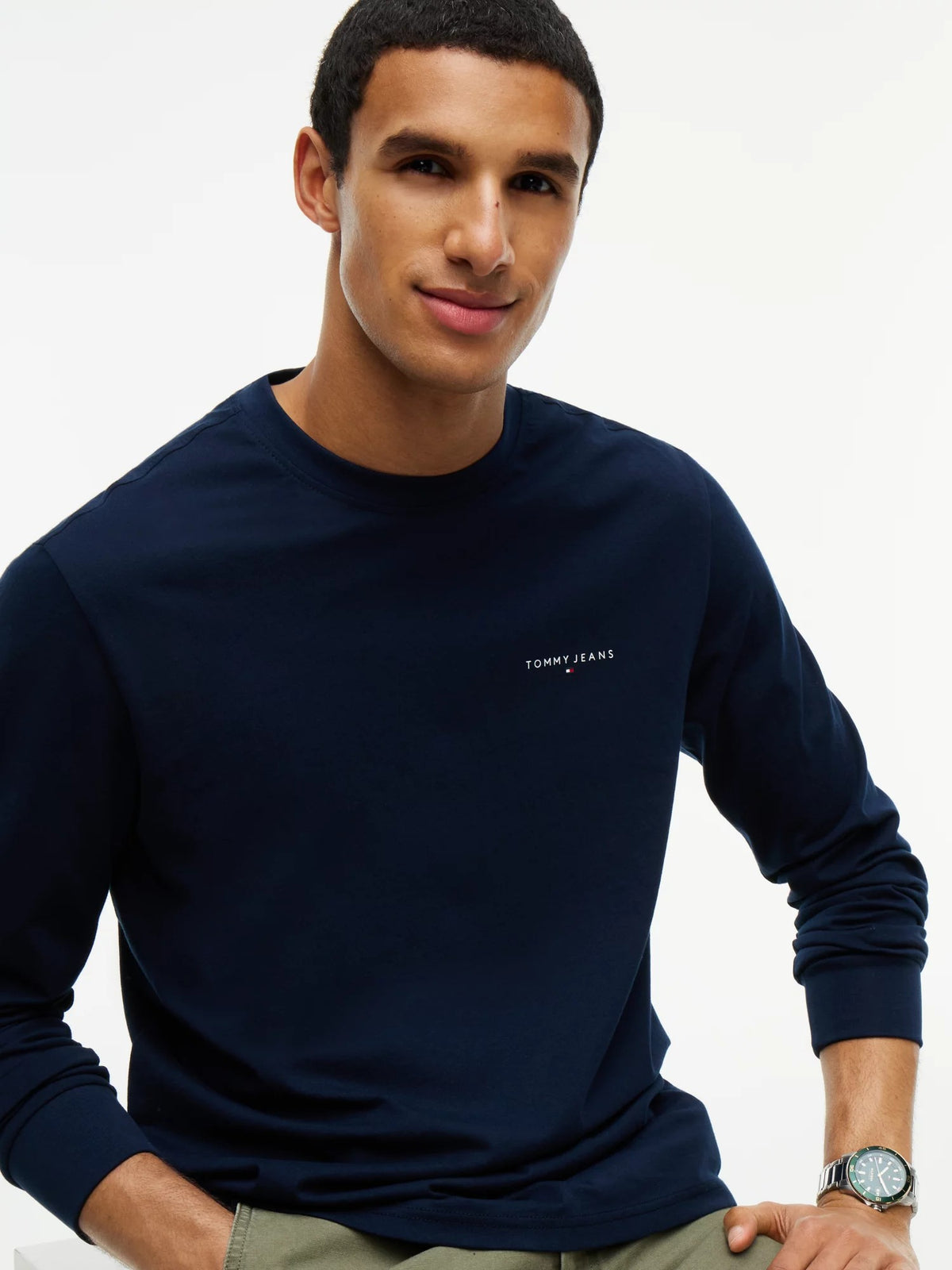 T-Shirt Linear Slim - Dark Blue