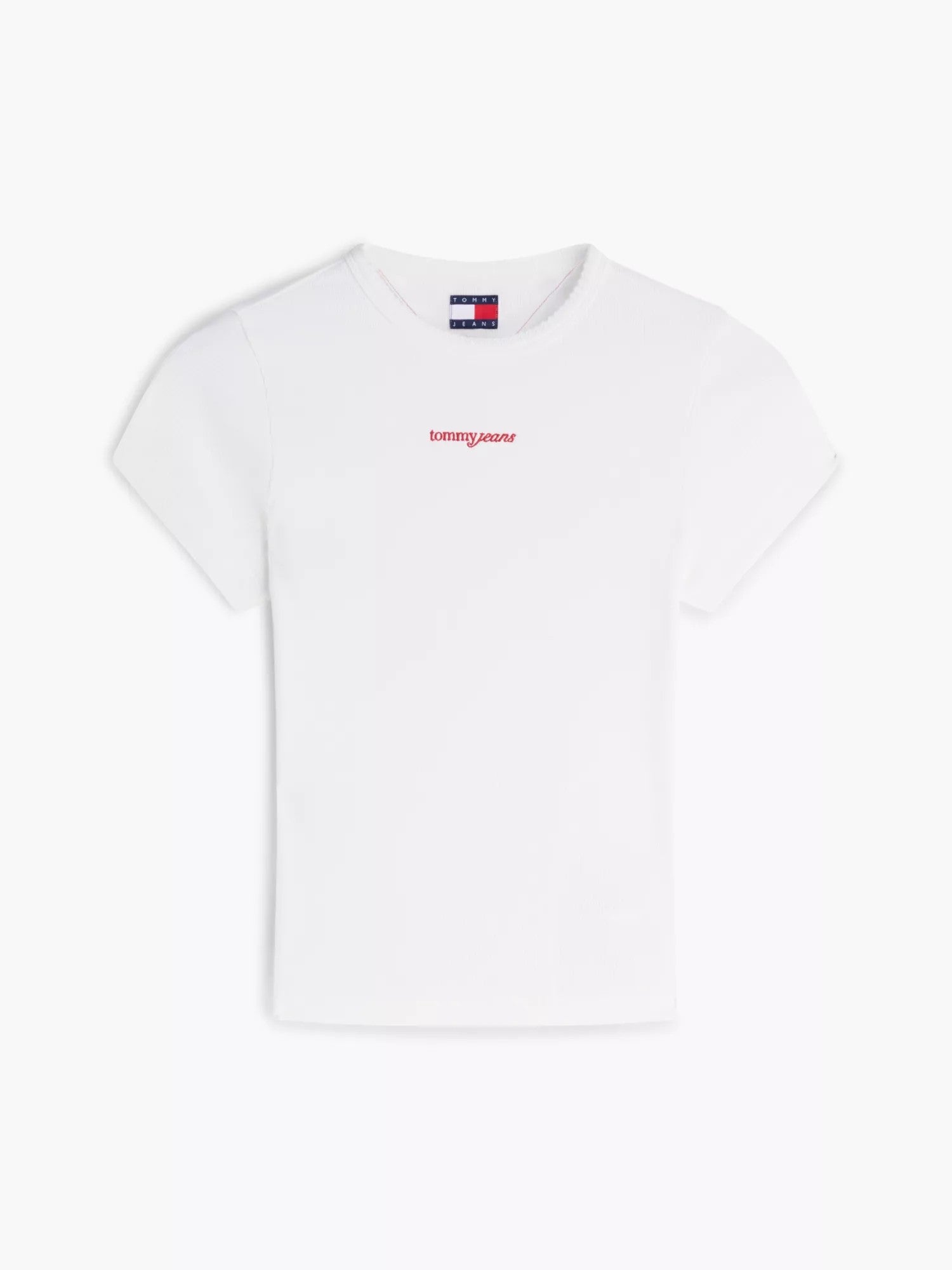 T-Shirt Logo Ribbed Slim - Ecru